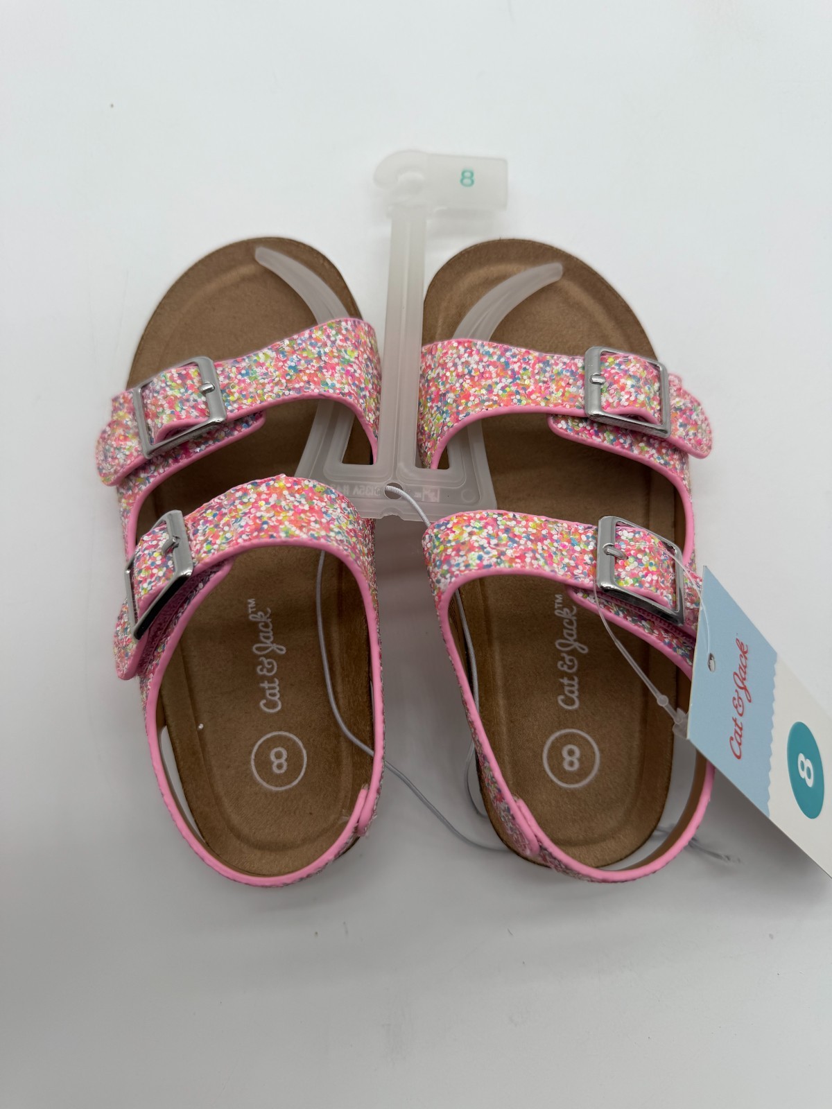 Pink Toddler Reagan Footbed Sandals Multicolor – Cat & Jack – NEW – CHOOSE SIZE