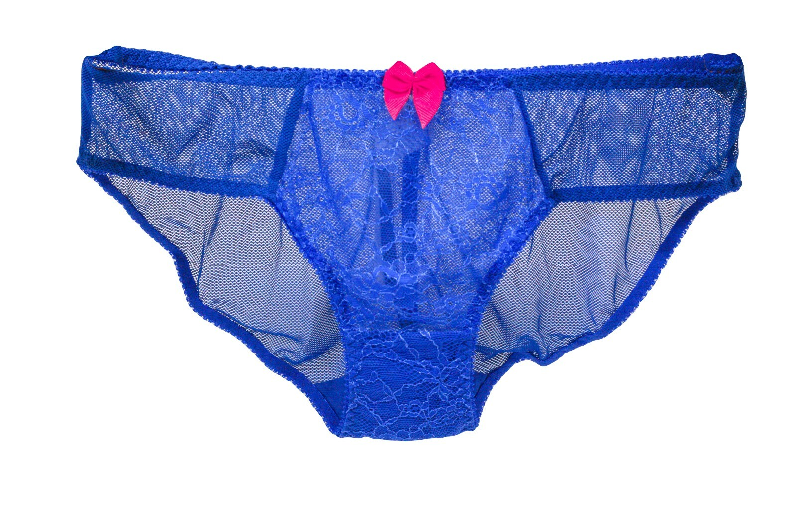 Women’s Claudette Darling New Wave Royal Blue Bikini Sexy Lingerie Sheer Lace
