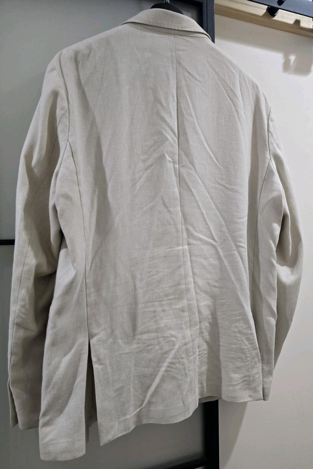 J.Crew Thompson Blazer Men’s 46R Tan / Cream Linen Blend Sport Coat / Blazer