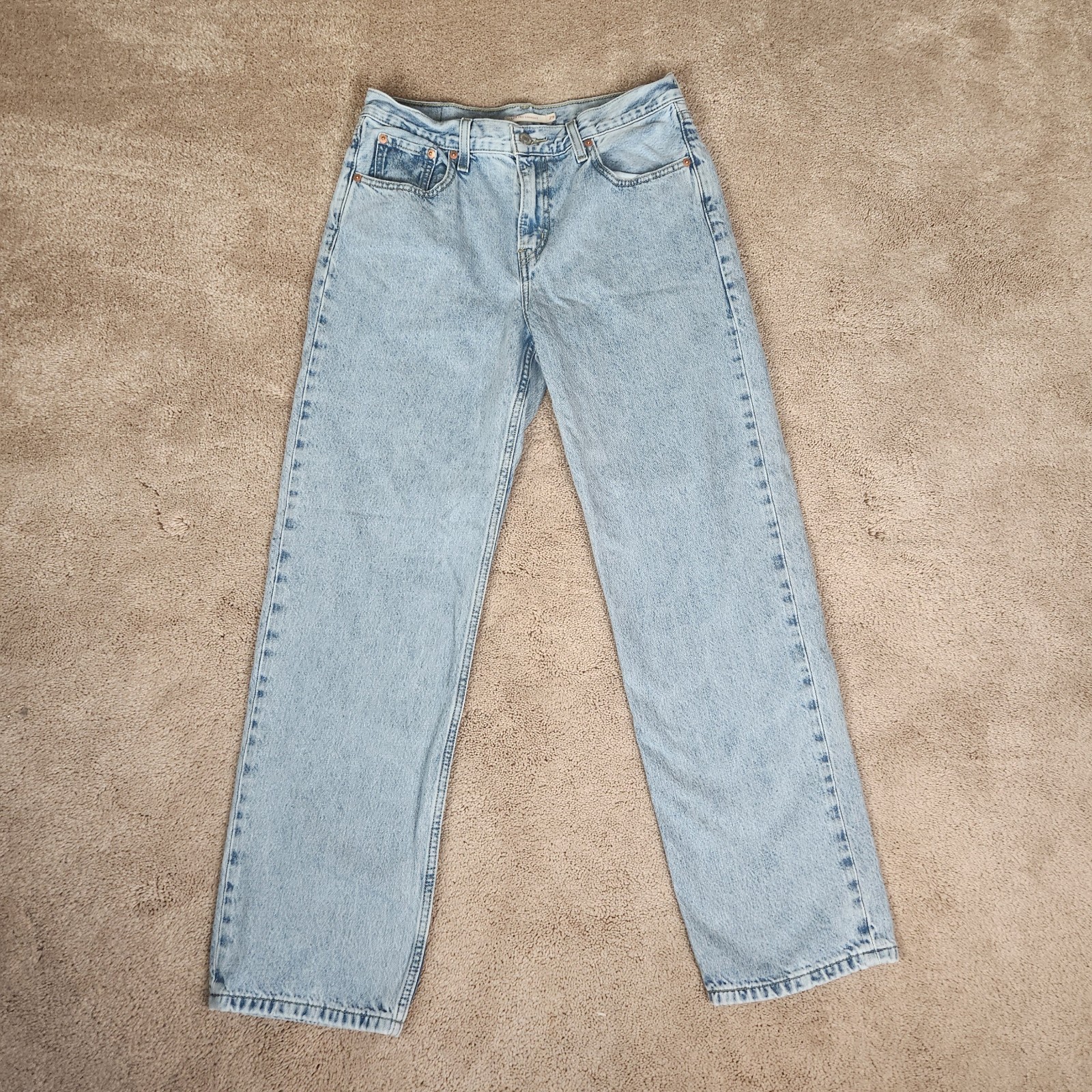Levi’s Low Pro Straight Jeans Women’s 29 Light Wash Blue Denim