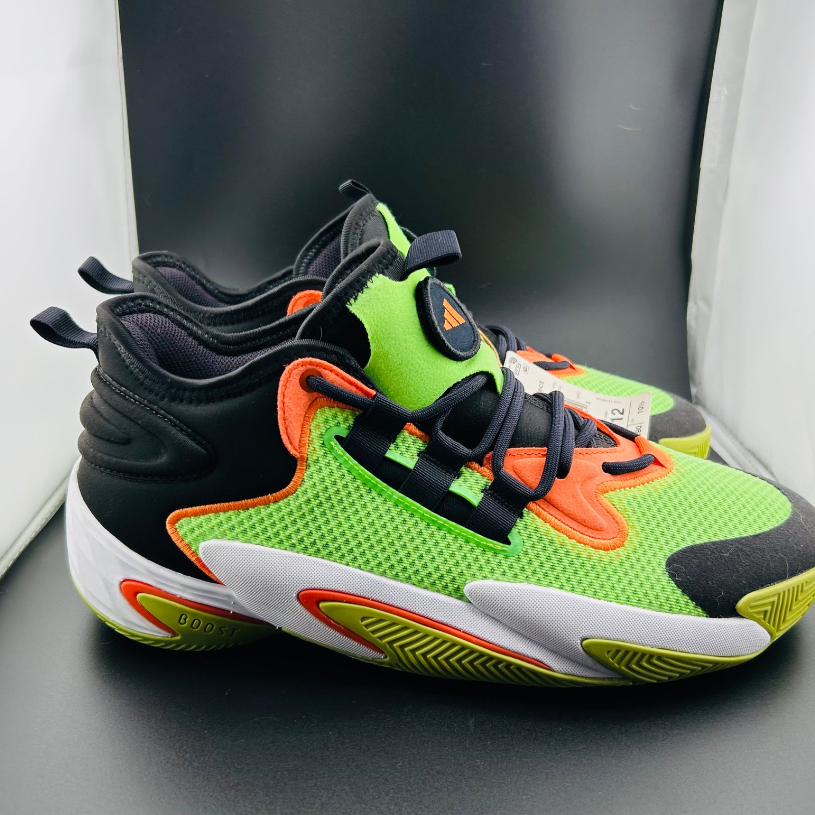 Adidas BYW Select Basketball Shoes Solar Green Impact Orange Core IG4948 Sz 11