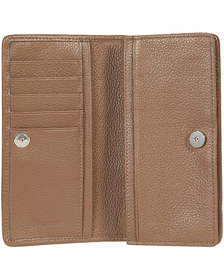 BRIGHTON “OFF THE GRID” ROCKMORE HORSE BIT EMBLEM PATCHWORK CROSSBODY WALLET