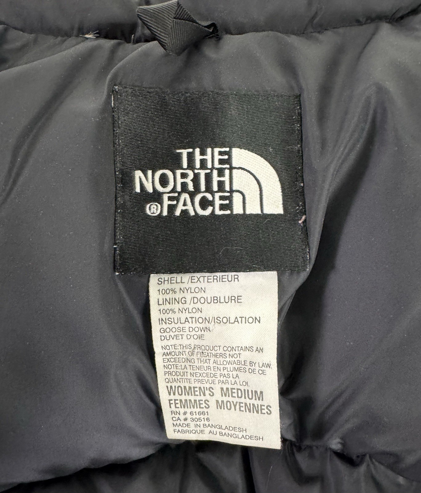 Vintage 90s The North Face Nuptse Puffer Vest 700 Goose Down Women’s M