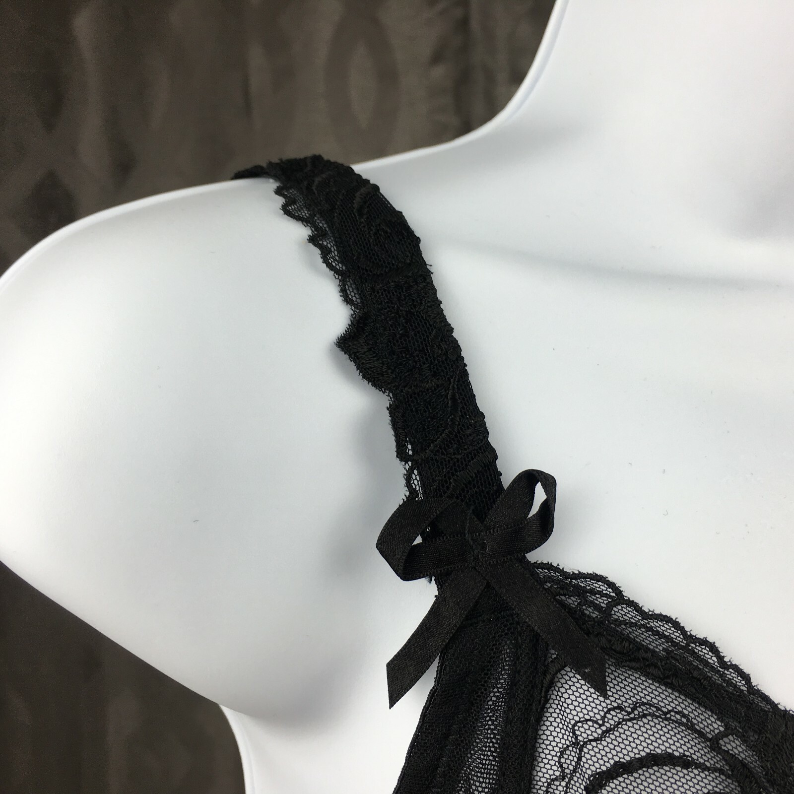 ALEGRO Sheer with Lace Underwire Sexy Lingerie Bra – Black 9006 – 30-40 NWT