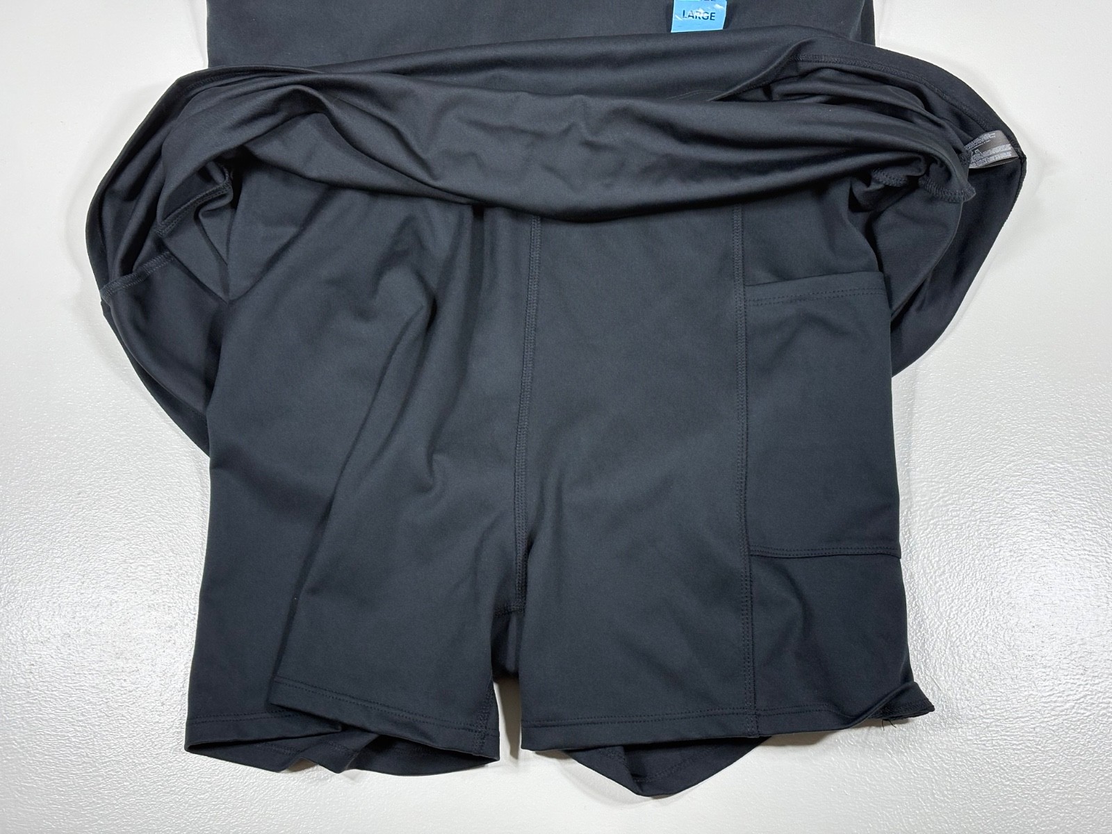 GapFit Tank Dress Womens Large Navy Built In Shorts Athleisure Travel NWOT