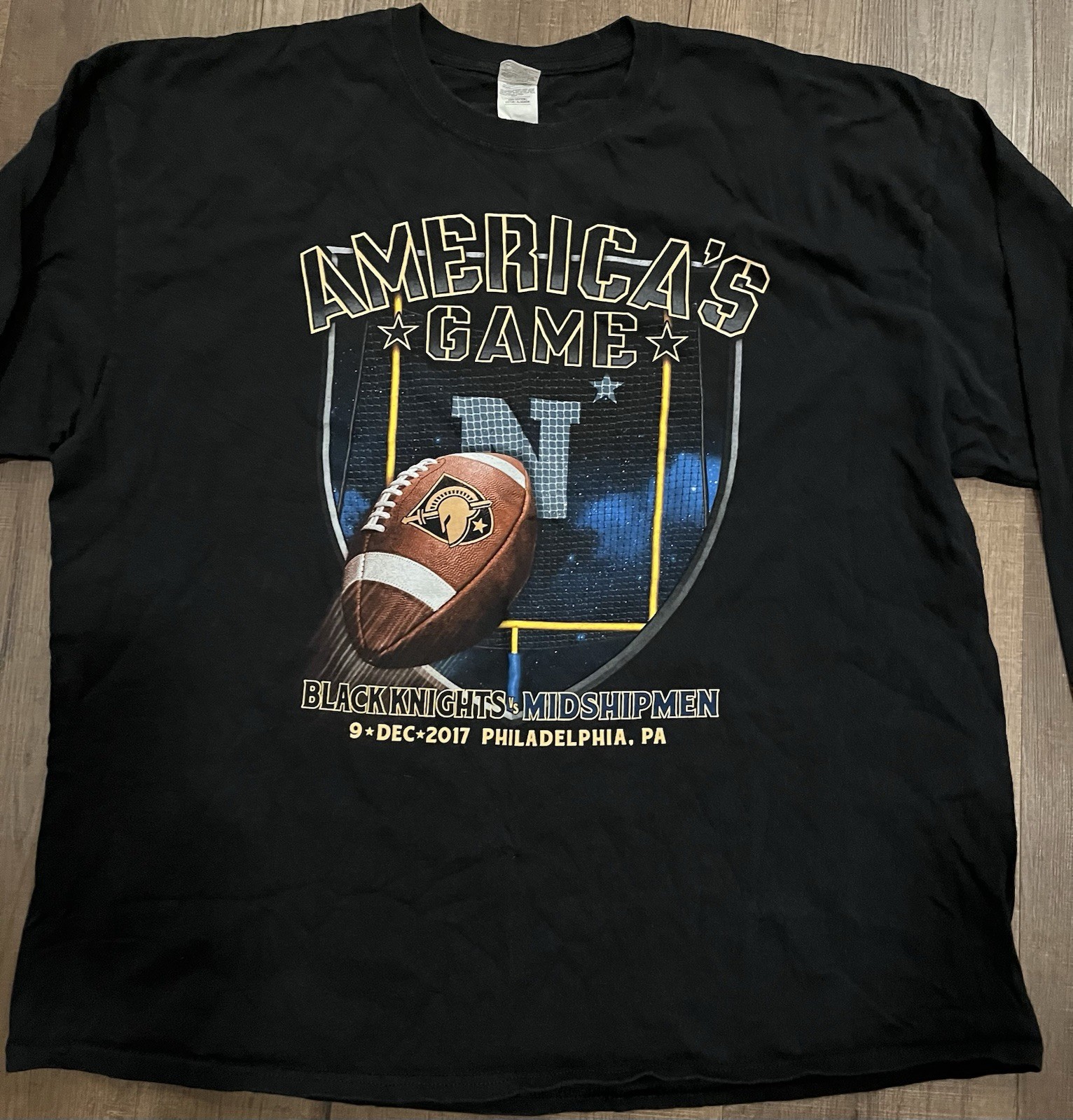 2017 Army vs Navy America’s Game Long Sleeve T Shirt, Gildan Size 2XL