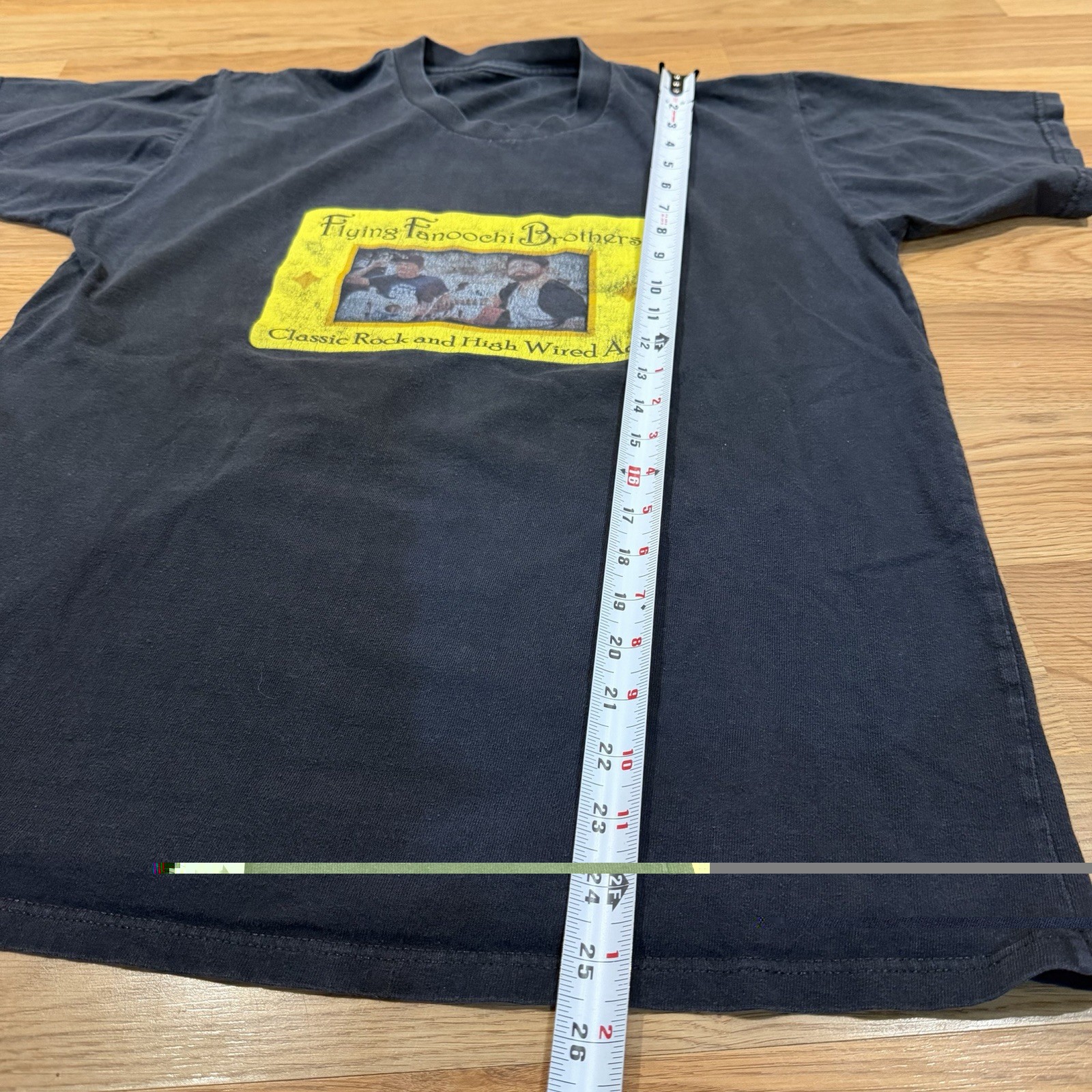 Vintage Flying Fanoochi Brothers Classic Rock T Shirt Local Band Tee Mens Medium
