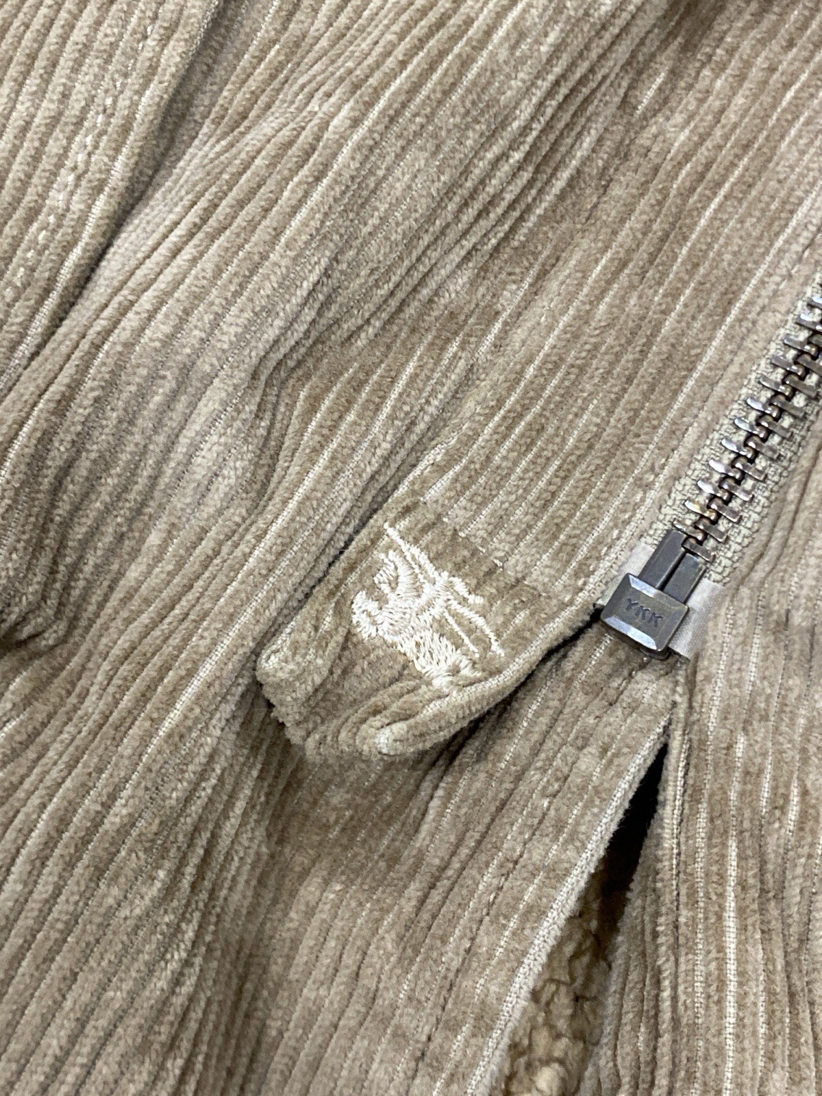 VTG Burberry London Corduroy Jacket Sherpa Lined Beige Nova Check Men Sz L