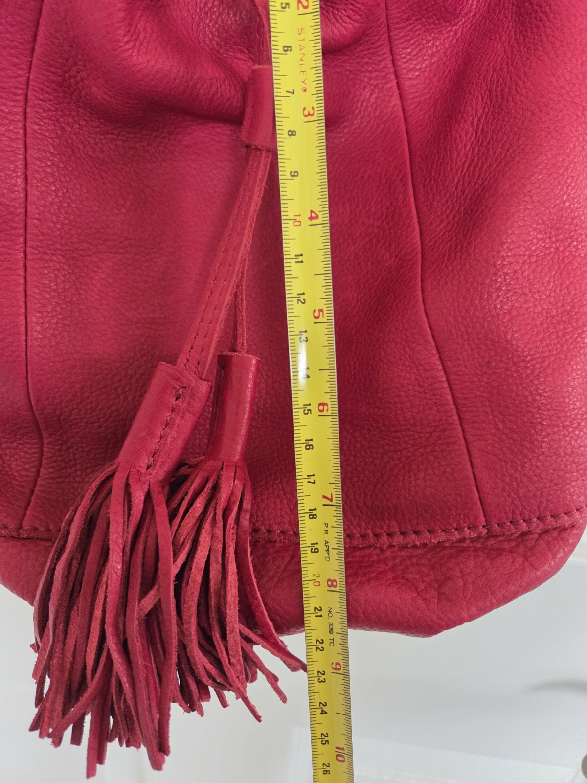LUCKY BRAND Harper Bucket Bag Red HKW0221 NWT