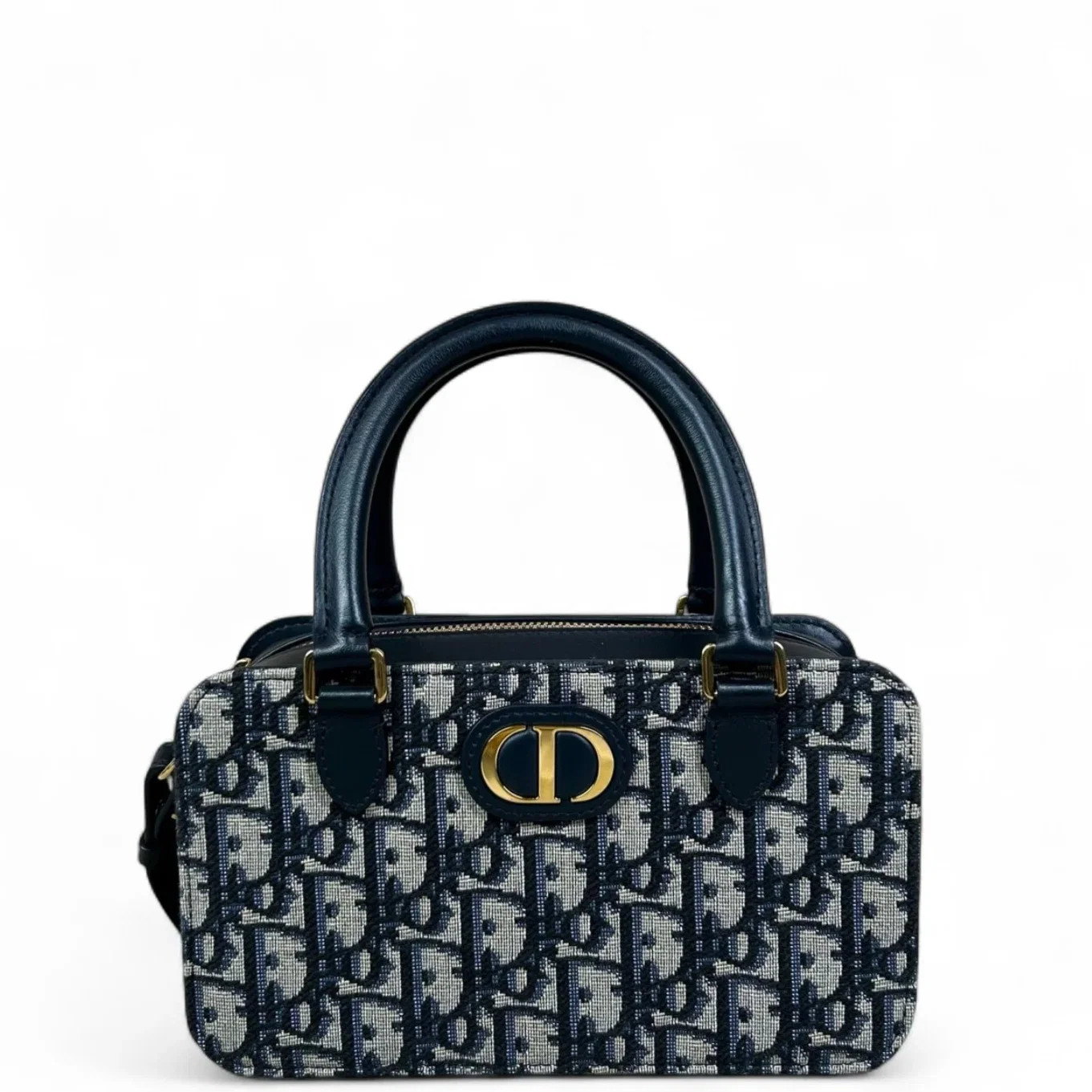 Dior Handbag Beige Navy Oblique (dh072426a7r)