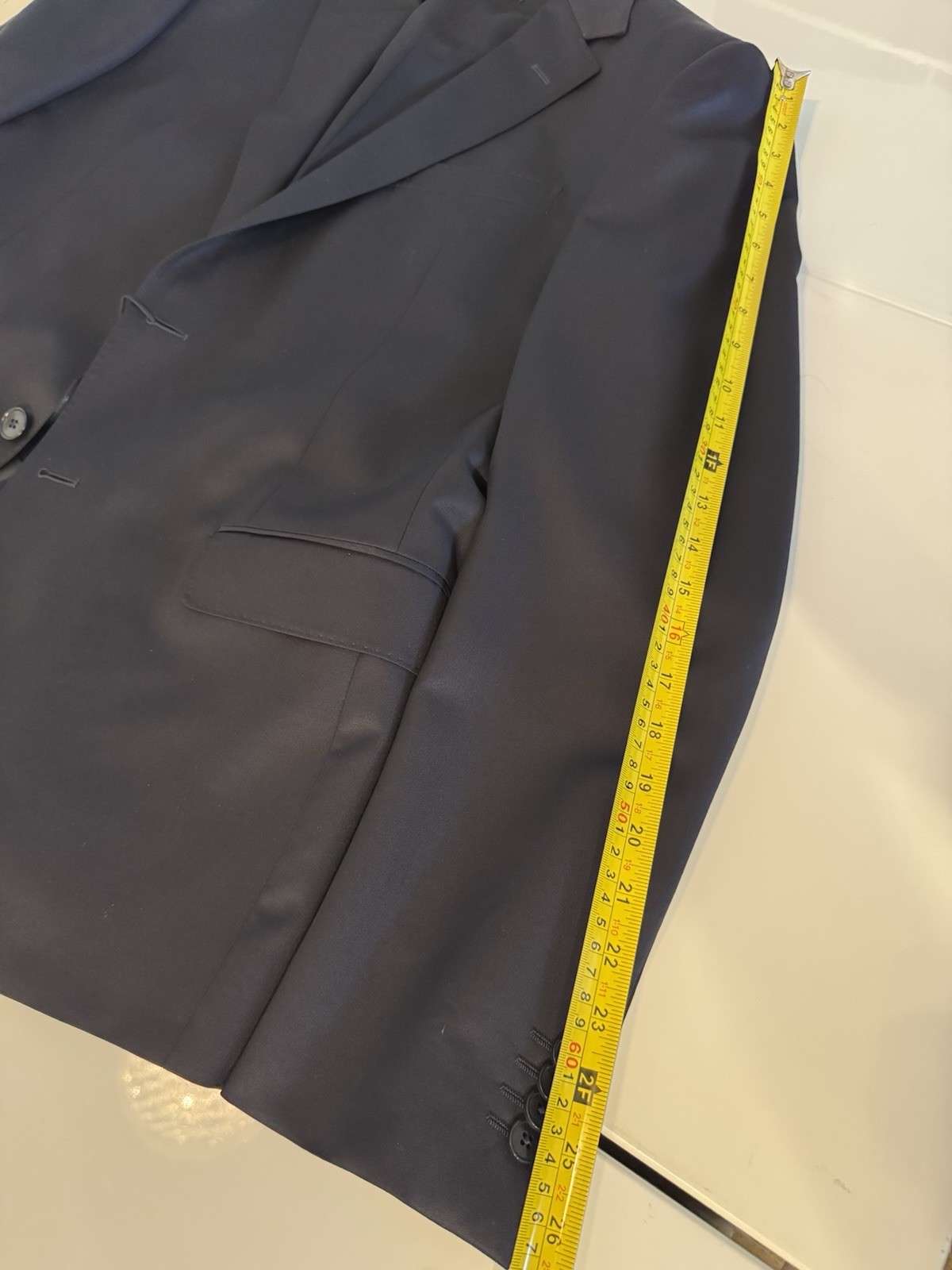 Zegna Drop 8 Slim Fit Midnight Blue Wool-Mohair 2-PC Suit IT52 Made In Italy