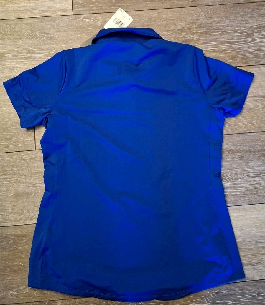 ADIDAS Womens Under The Lights Coaches Polo Shirt (fq1785) BLUE, LARGE