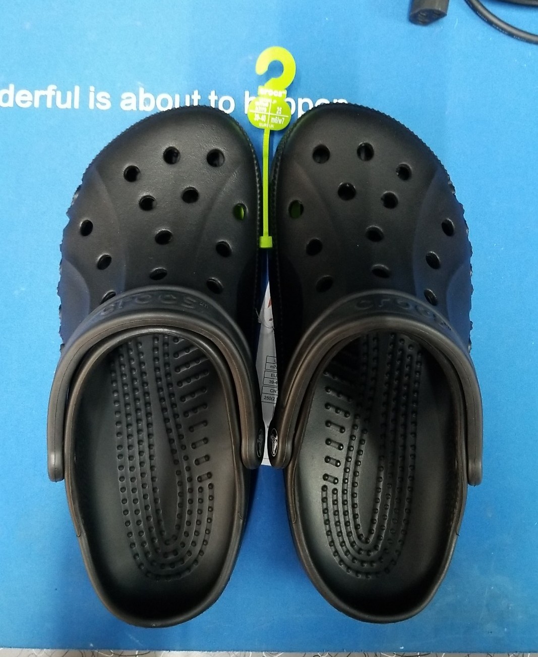 Crocs Adult Baya Clogs. Black. W9/M7