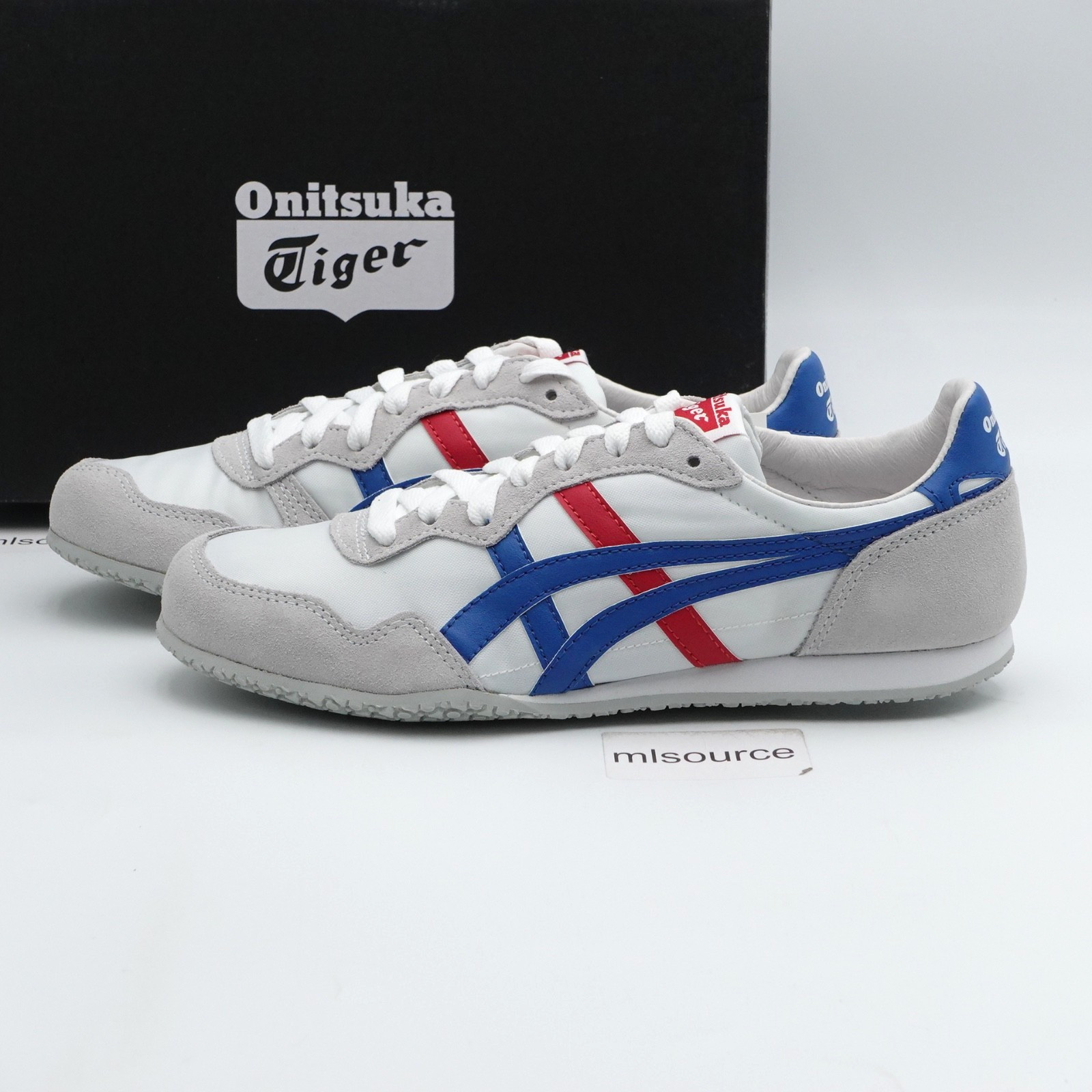 Size 6.5 Men’s / 8 Women’s Onitsuka Tiger Serrano Sneakers D109L-0142 White/Blue