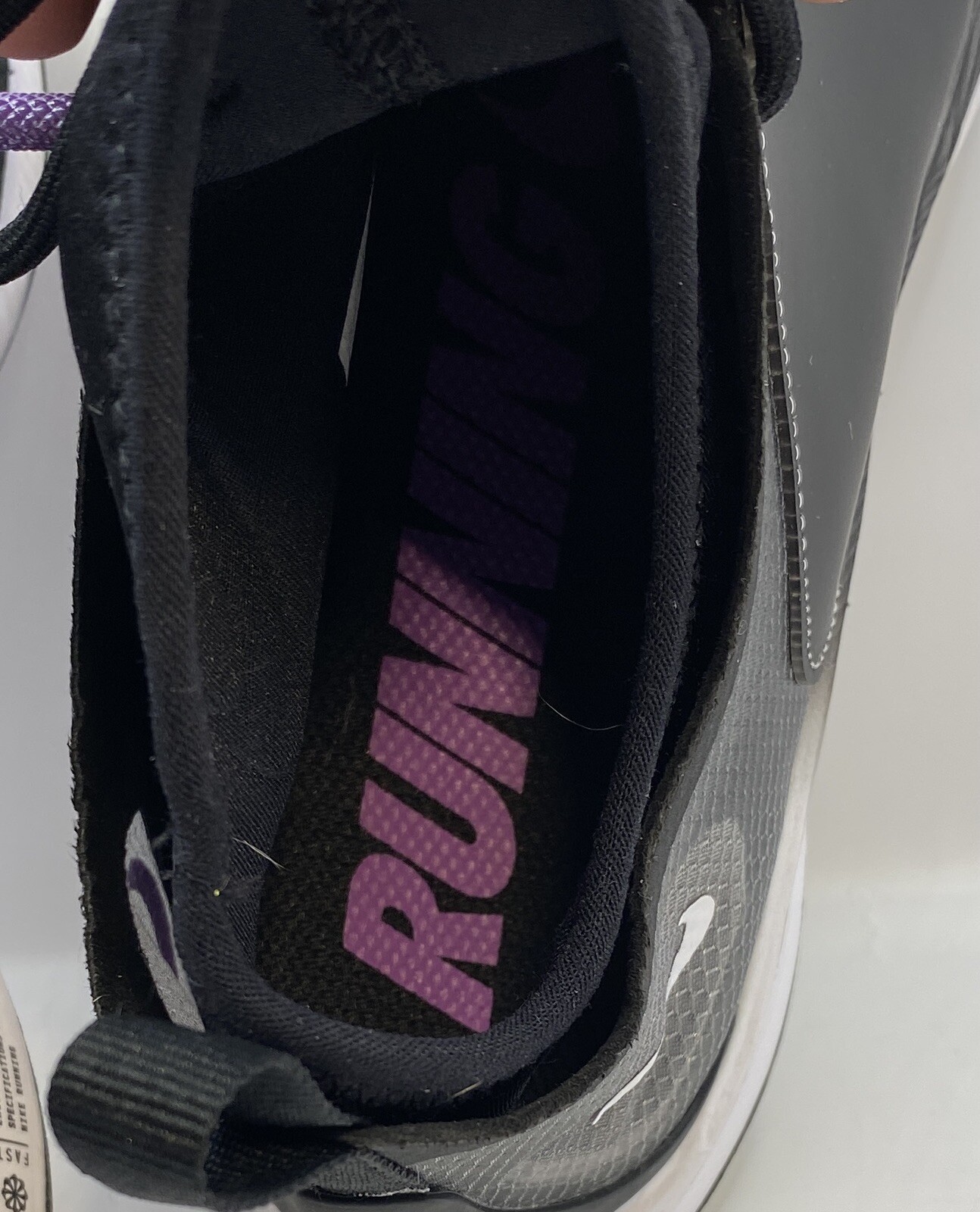 Nike Zoom Pegasus Turbo XX Women’s Running Shoes, Sz 7.5 AR4347 001 Black/purple