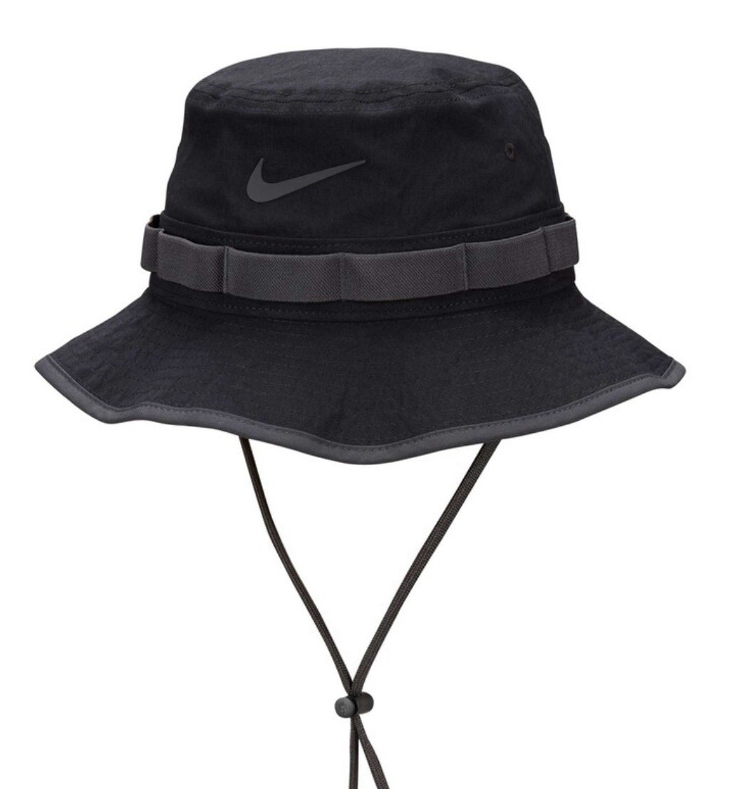 NIKE Dri-FIT Apex Bucket Hat Cap Black/Anthracite Size SMALL FB5621-010 NEW