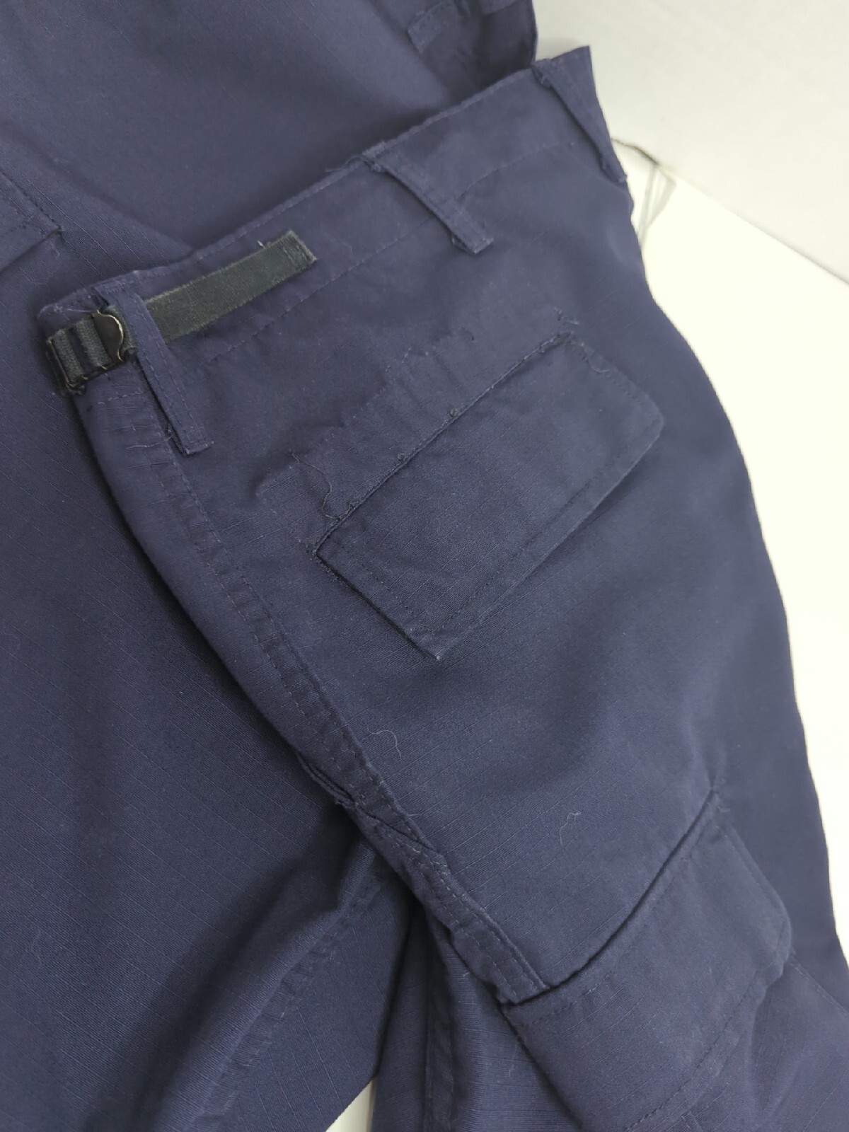 MENS PROPPER FLY POLY COTTON BATTLE RIP PANTS LAPD NAVY L/XL Adjustable Waist