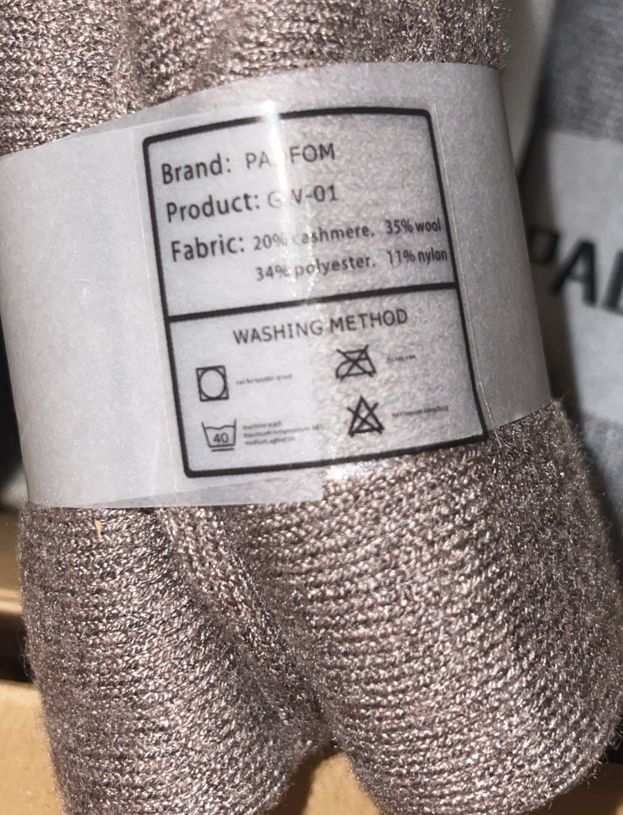 PADFOM Women Thin Cashmere Socks, Soft Medium, Black/Grey/Khaki/Beige/White