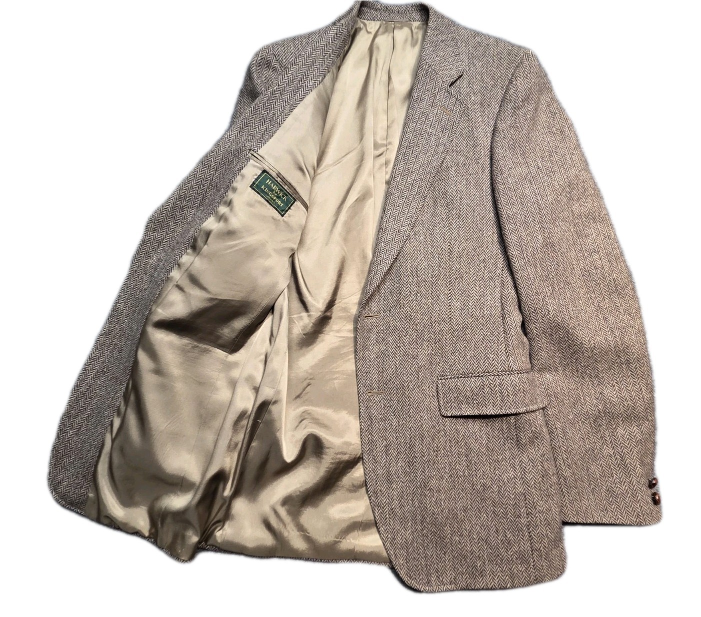 Harwick By Kingsport Blazer Jacket Men 40 Tweed Wool Inner Pockets Lined Canada