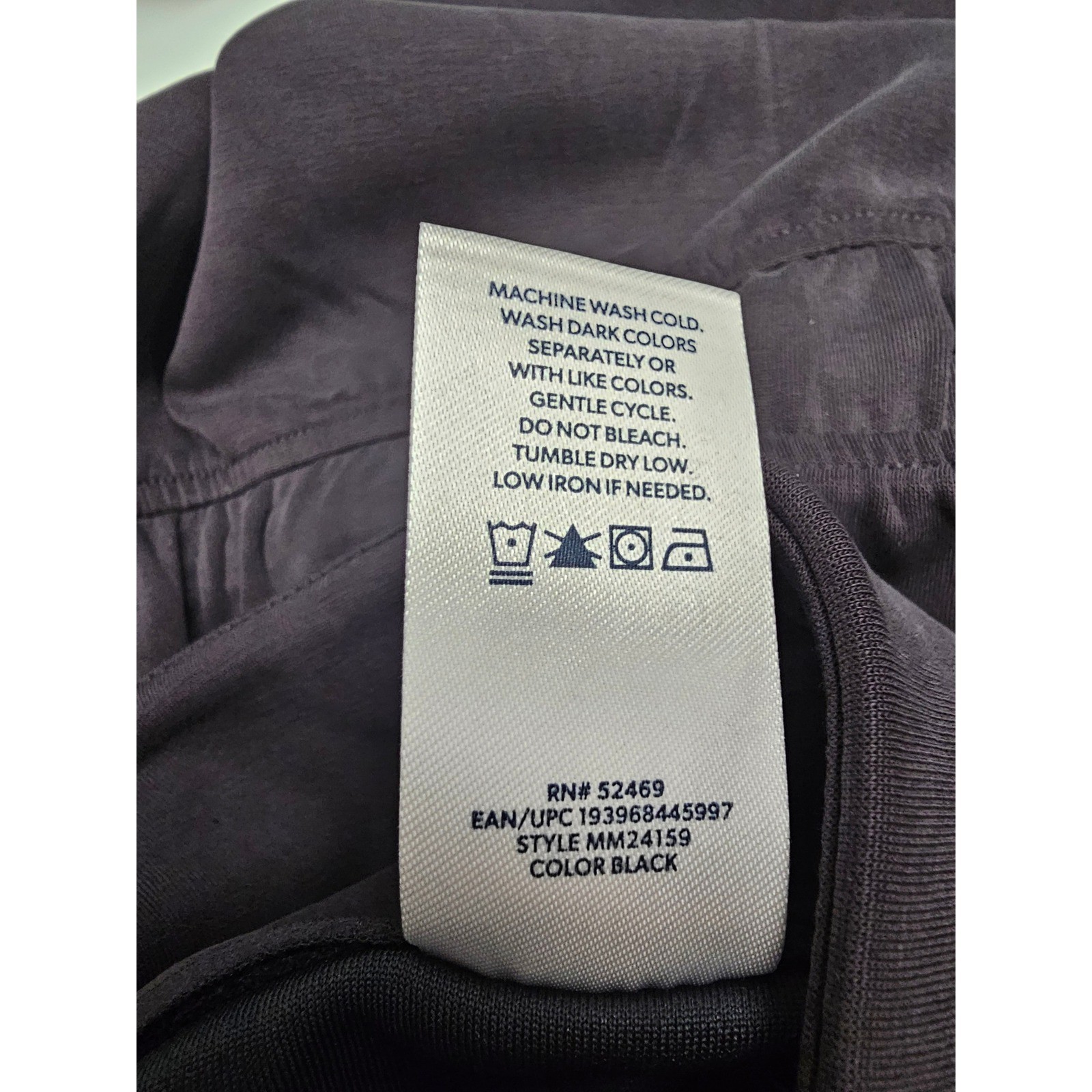 Member’s Mark Sandwash Jacket Black Full Zip Drawcord Waist MM24159 Womens Small