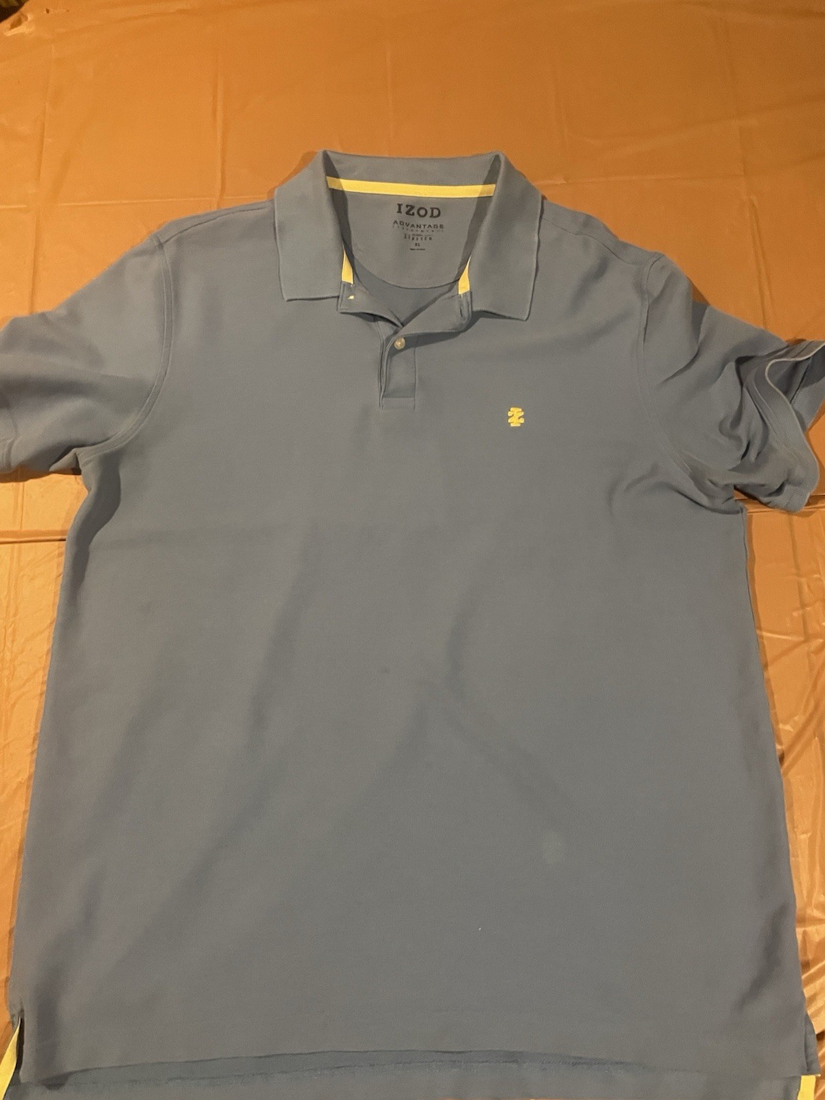 IZOD Advantage Performance Men’s XL Stretch Golf Polo Shirt Blue Short Sleeve