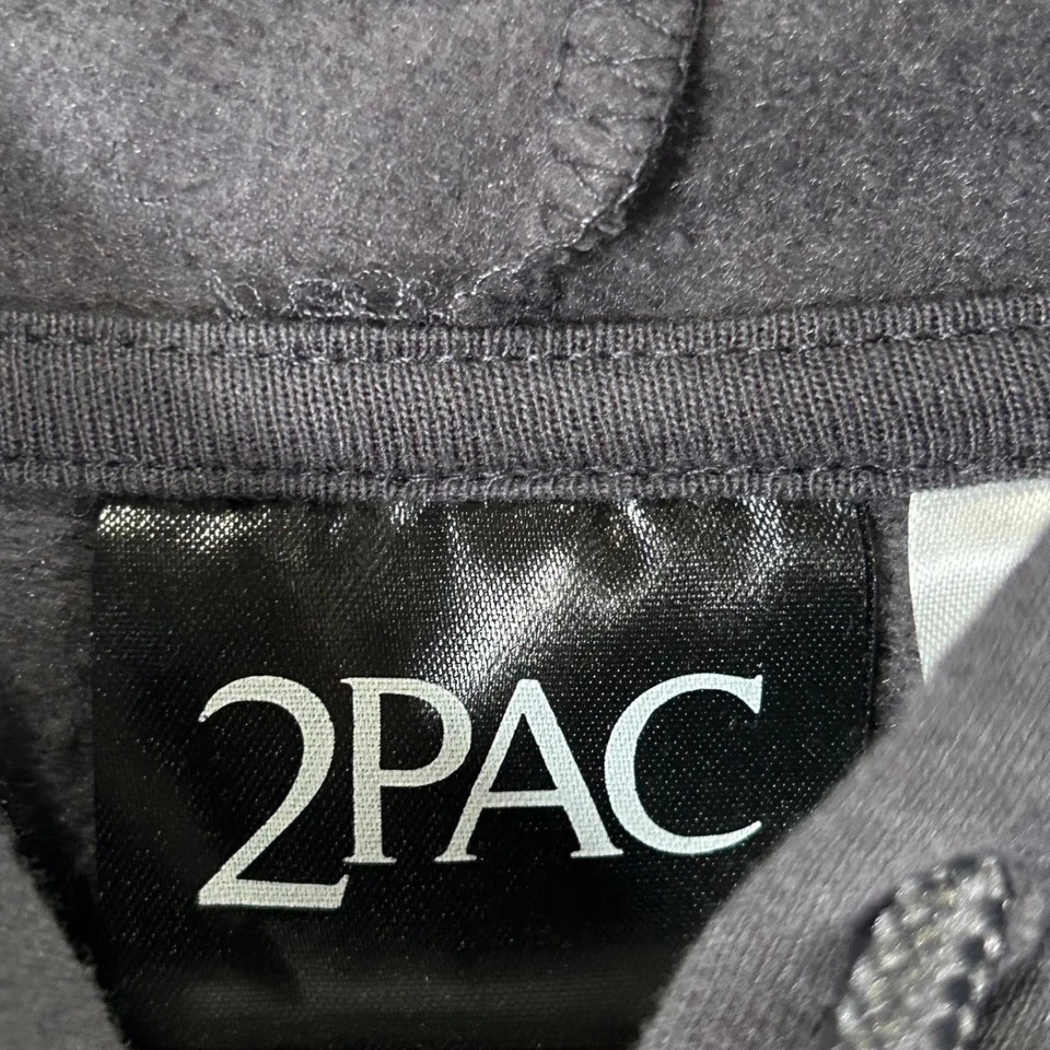 2Pac California Love Graphic Hoodie Medium Volcanic Ash Grey Mens New Size M