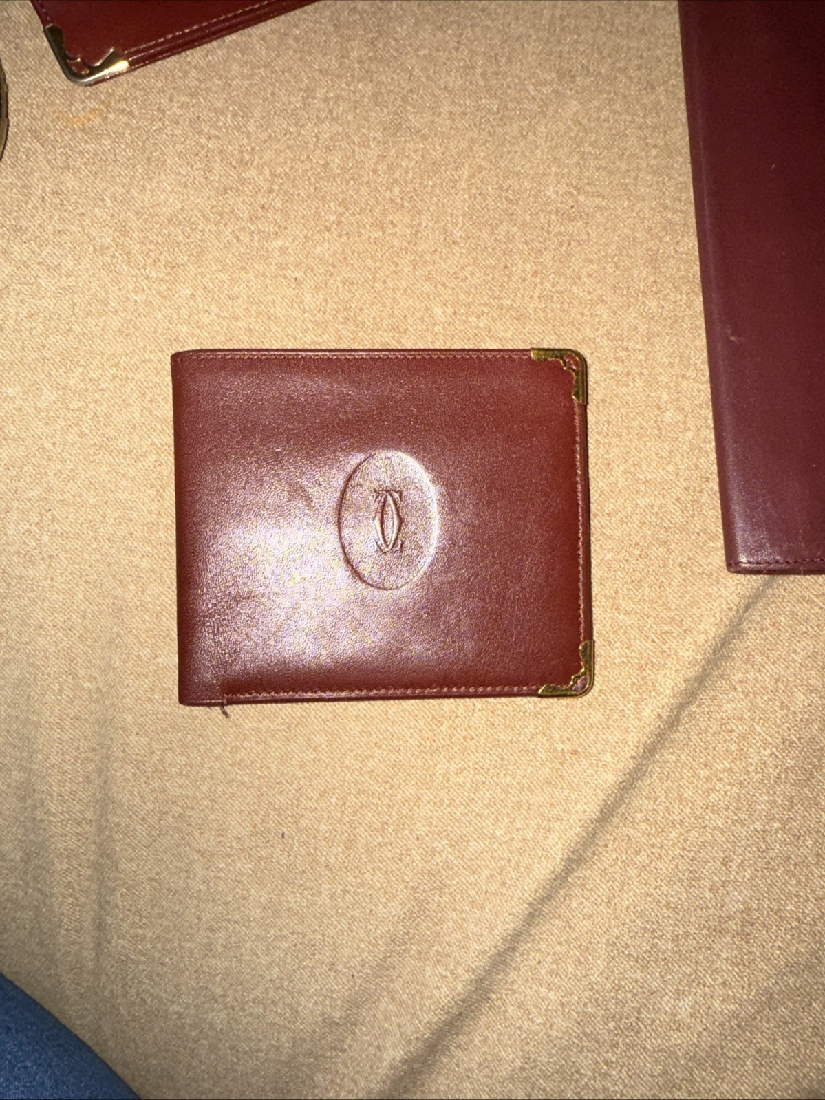 Authentic Vintage Must de Cartier Bifold Wallet