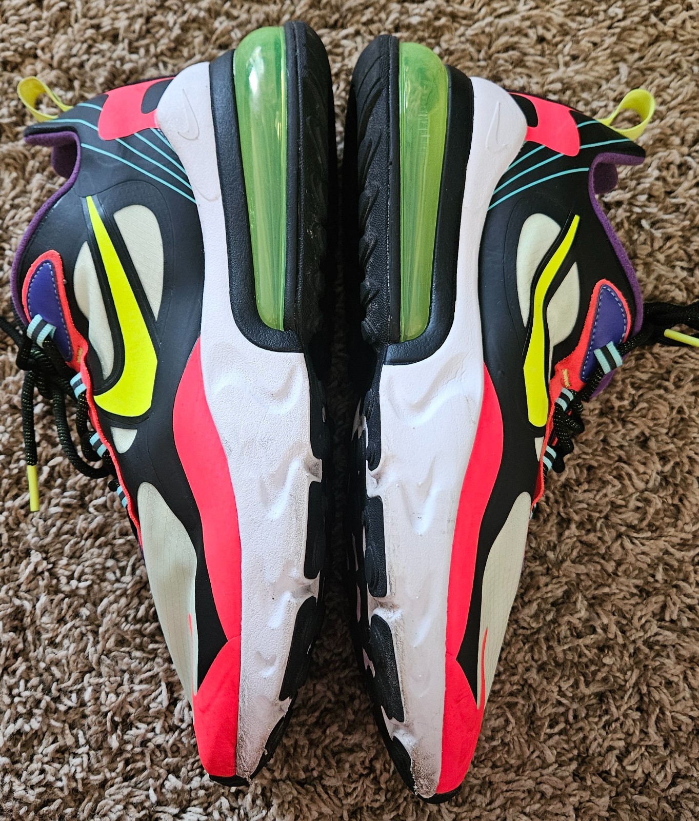 Size 11- Nike Air Max 270 React Parachute only worn twice!