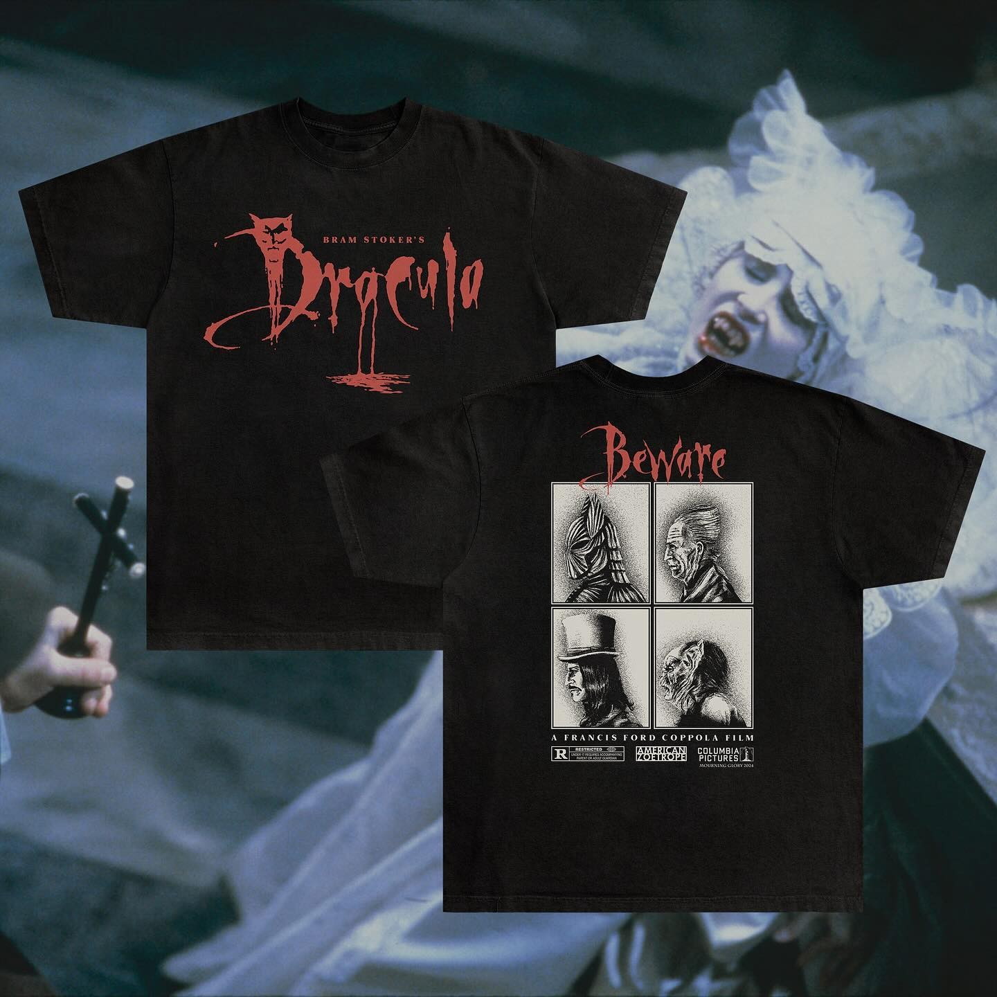 Monarch Wear Bram Stoker’s Dracula T-Shirt Francis Ford Coppola Black