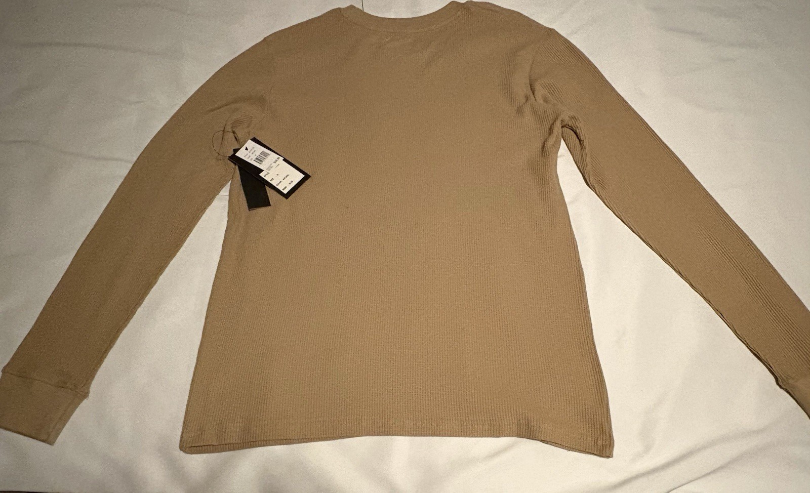 Men’s Medium Brooklyn New York Naturel Long Sleeve Shirt