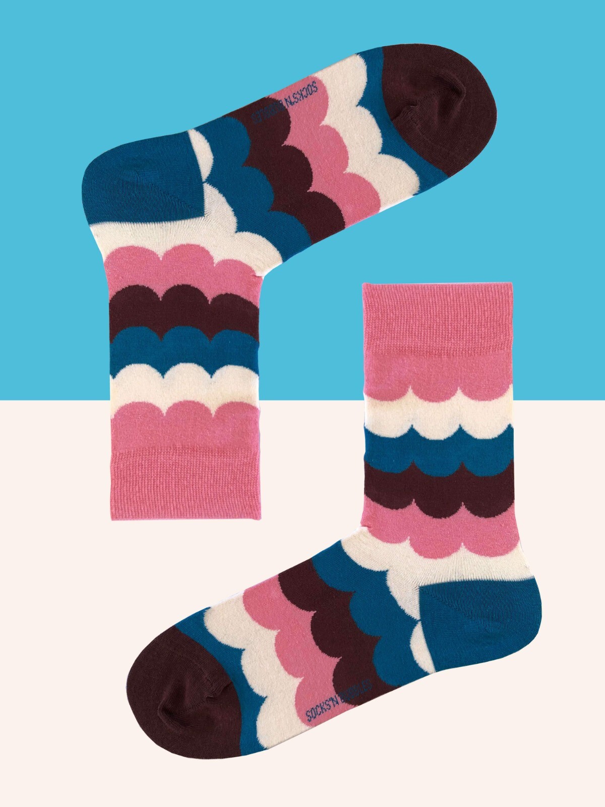 SOCKS’N BUBBLES Cool Novelty Socks with Gift Box Colorful Cotton Crew Fun Socks