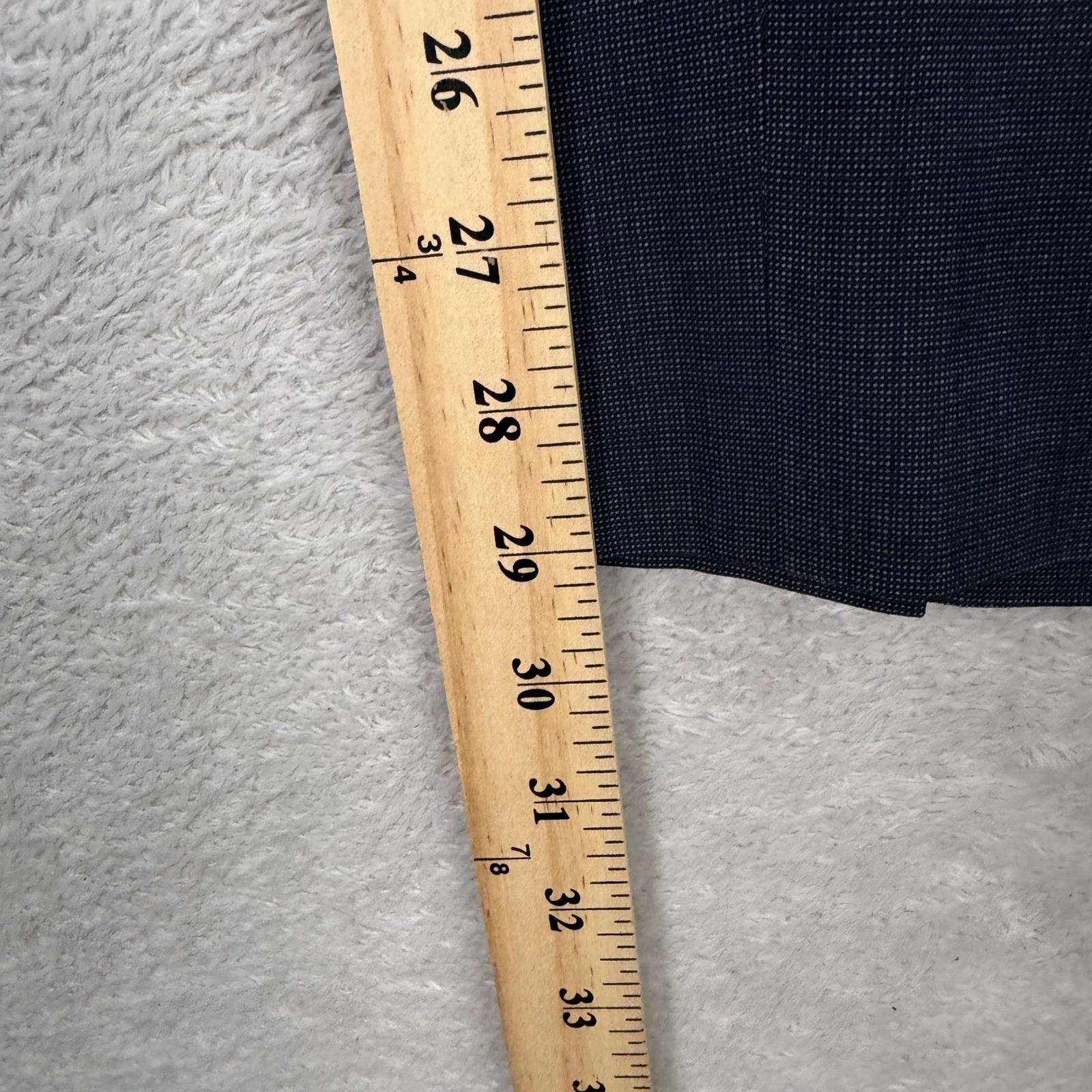 Brooks Brothers Mens 40S Short Slim Fit Suit Navy Scottish Shetland Wool 32×29