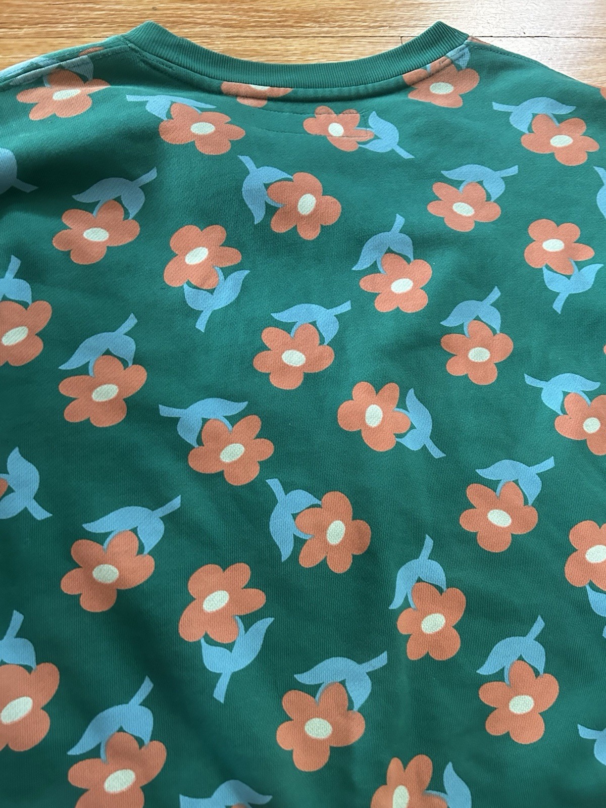 GOLF WANG FW 17 Green/Orange Find Some Time Crewneck Mens Large (READ DESC)