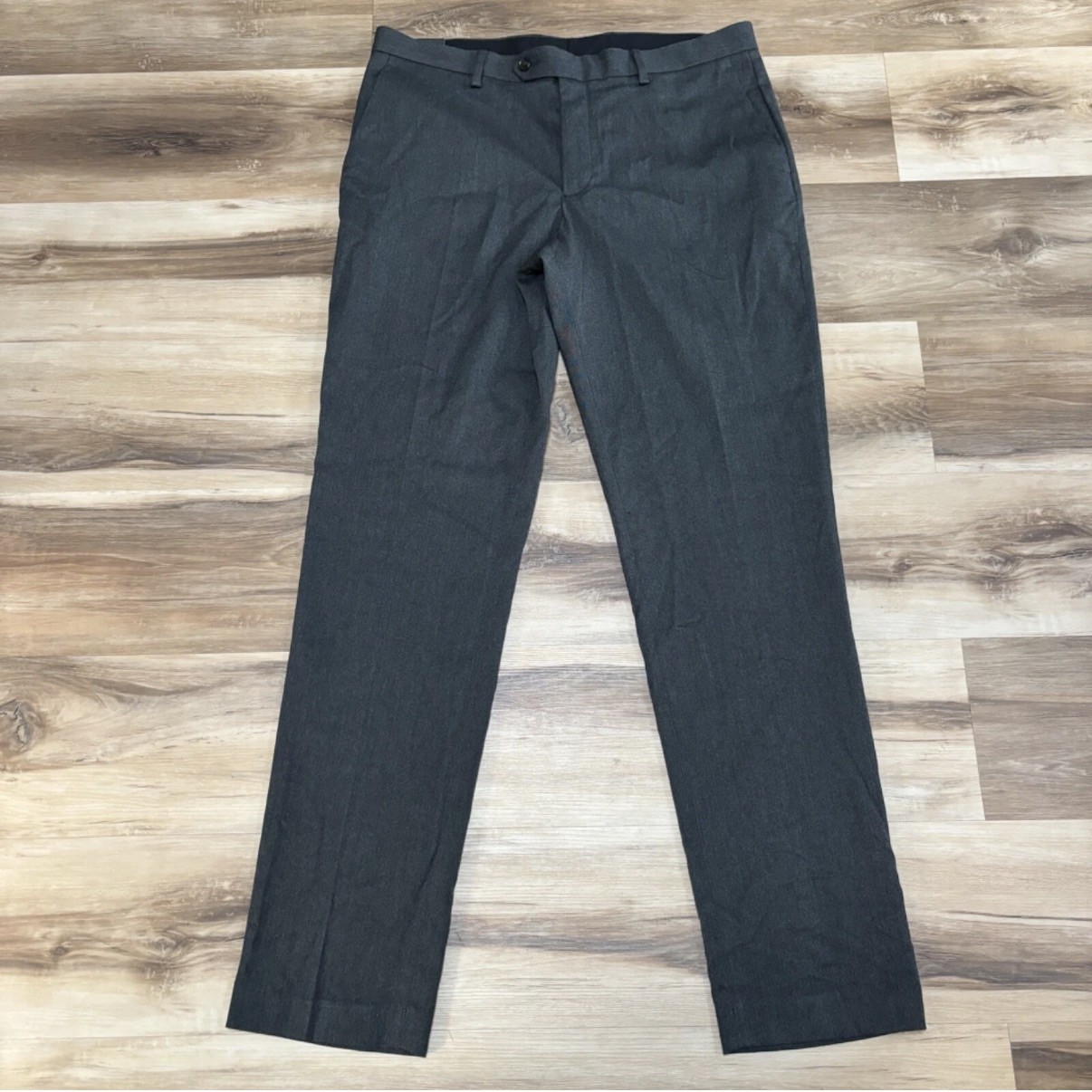 J Crew Pants Mens 34 x 34 Bowery Slim Dress Pant Stretch Oxford Gray Trousers