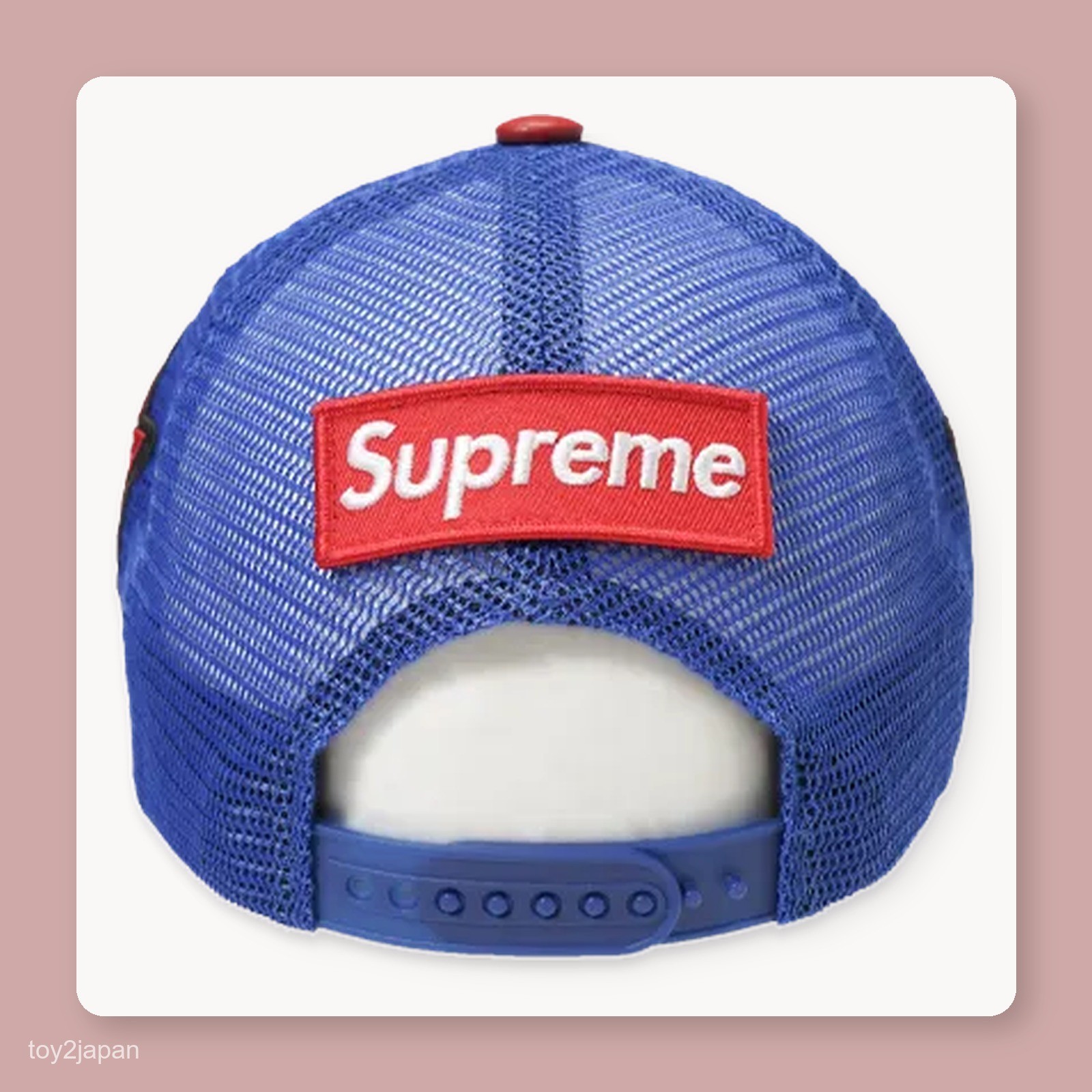 Supreme x Vanson Leathers Spider-Man Mesh Back 6-Panel Red Cap Hat ONE Size New