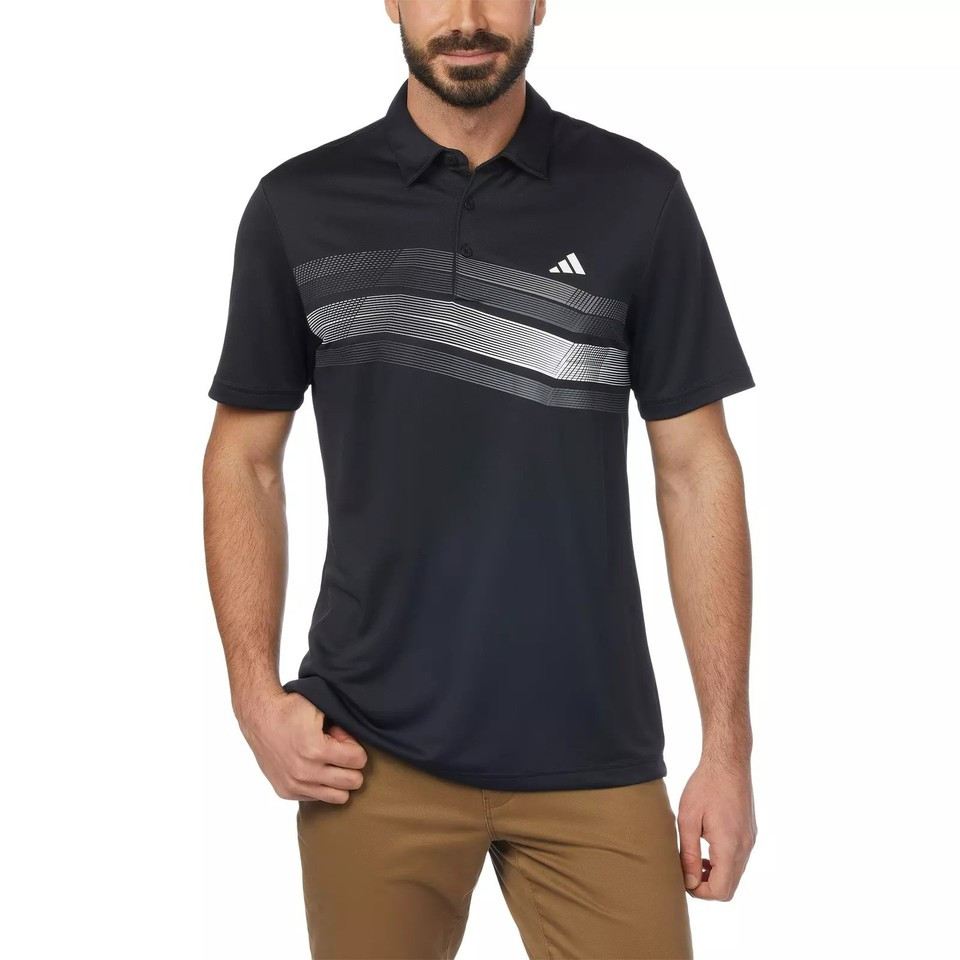 adidas Men’s Regular Fit 3-Button Placket Golf Polo