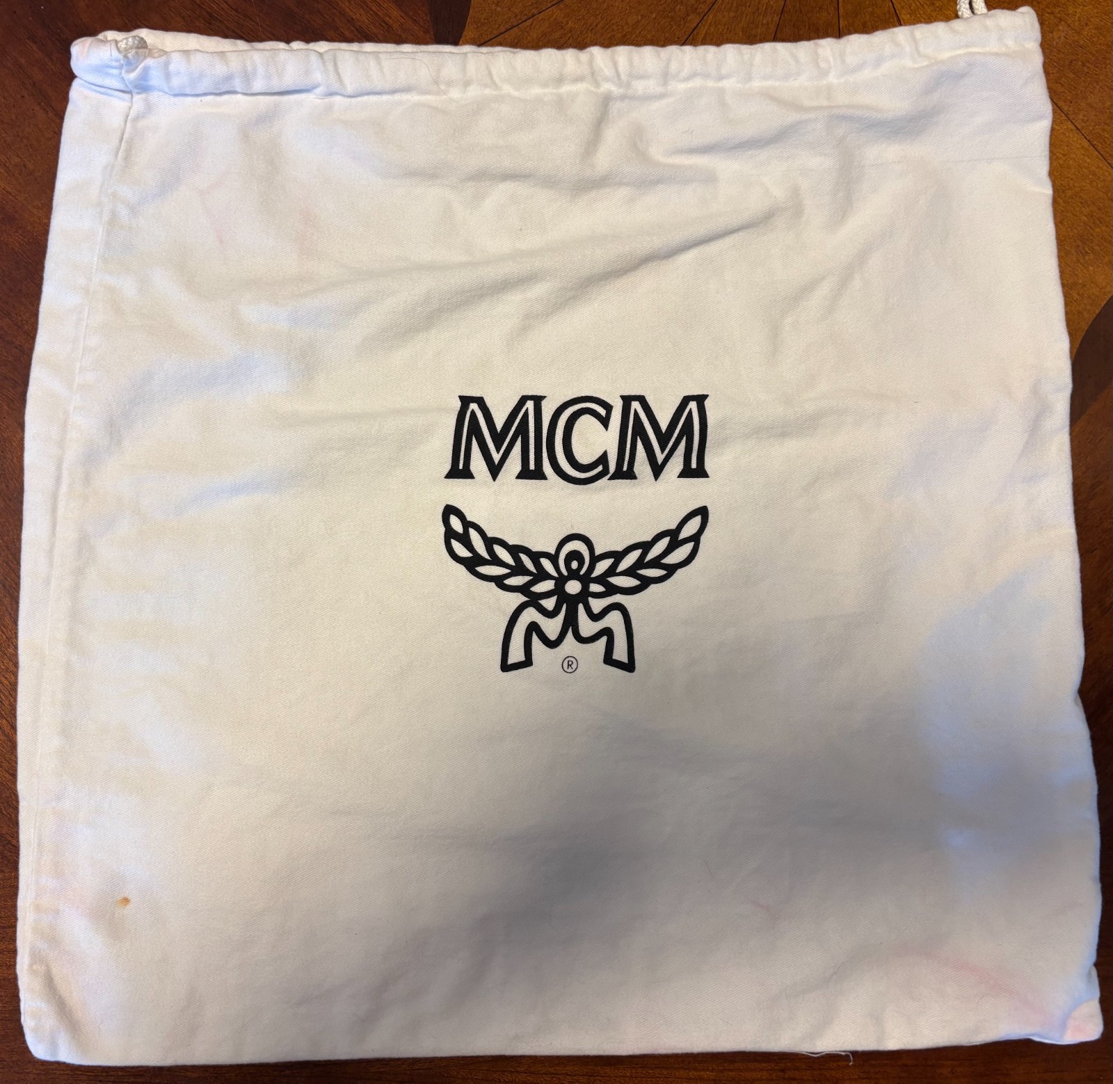 Authentic MCM Bicolor Medium Double Flap Top Handle Shoulder Bag Silver Black