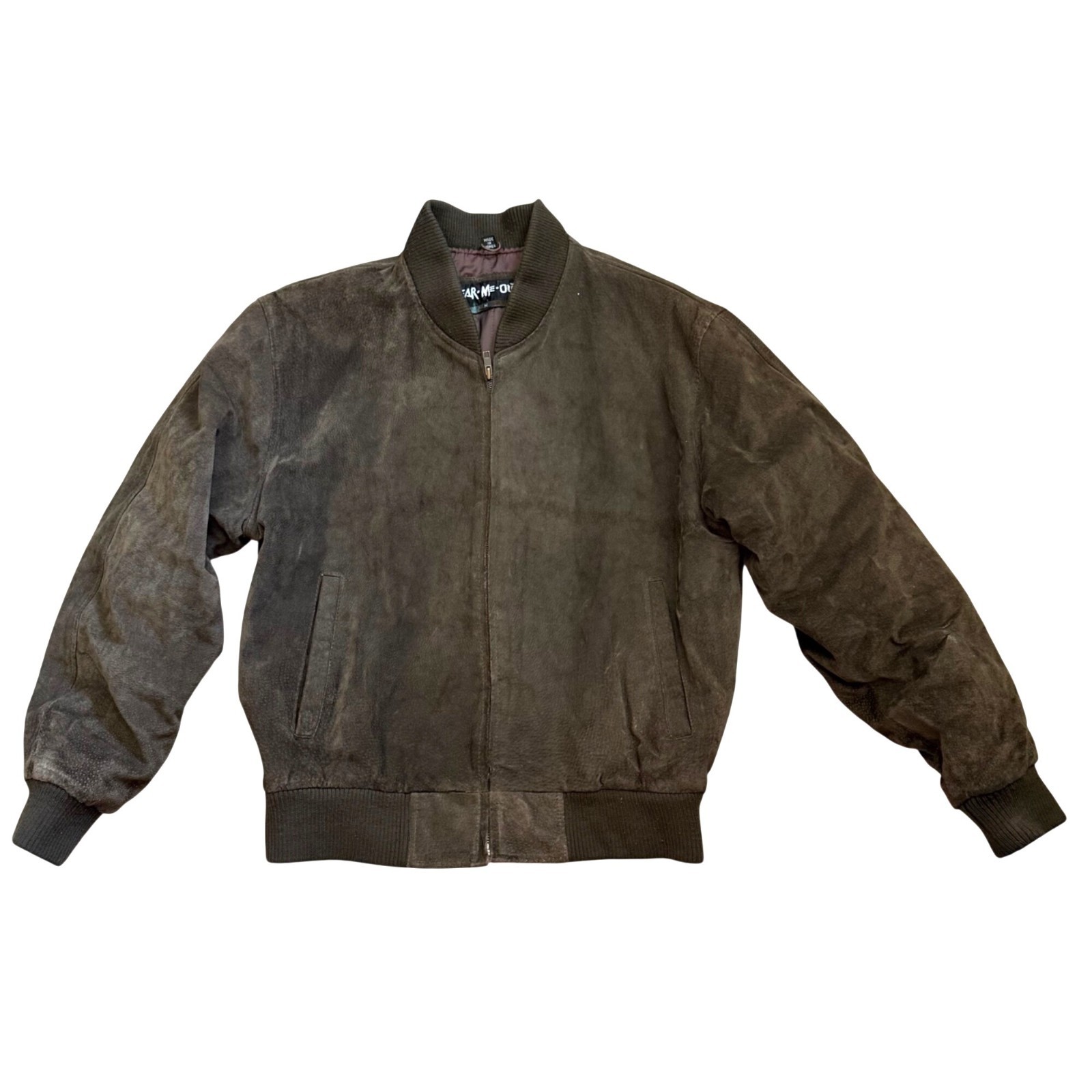Wear Me Out Men’s Bomber Jacket M Green Suede Grandpa Academia Moto Streetwear
