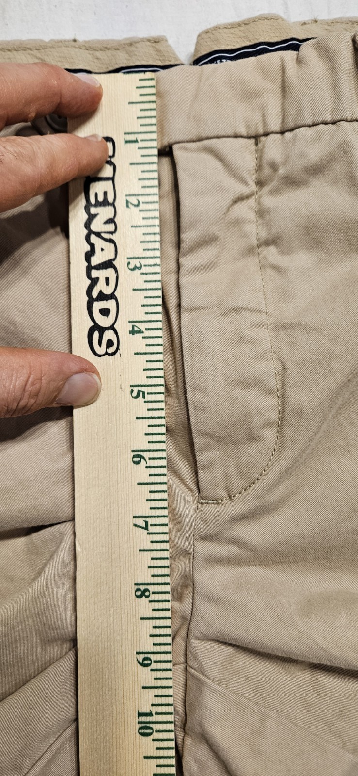 Hackett London Sanderson Tailored Chino Straight Pants 31R Trousers 31×31 Khaki