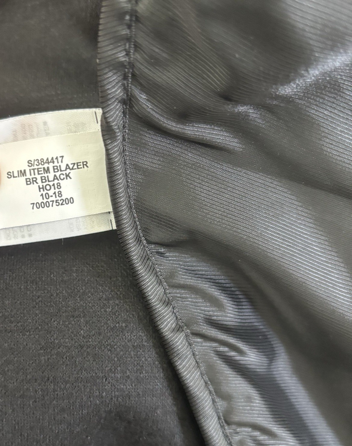 Banana Republic Blazer Men’s 42S Black Flannel Slim Fit Mario Bellucci 384417