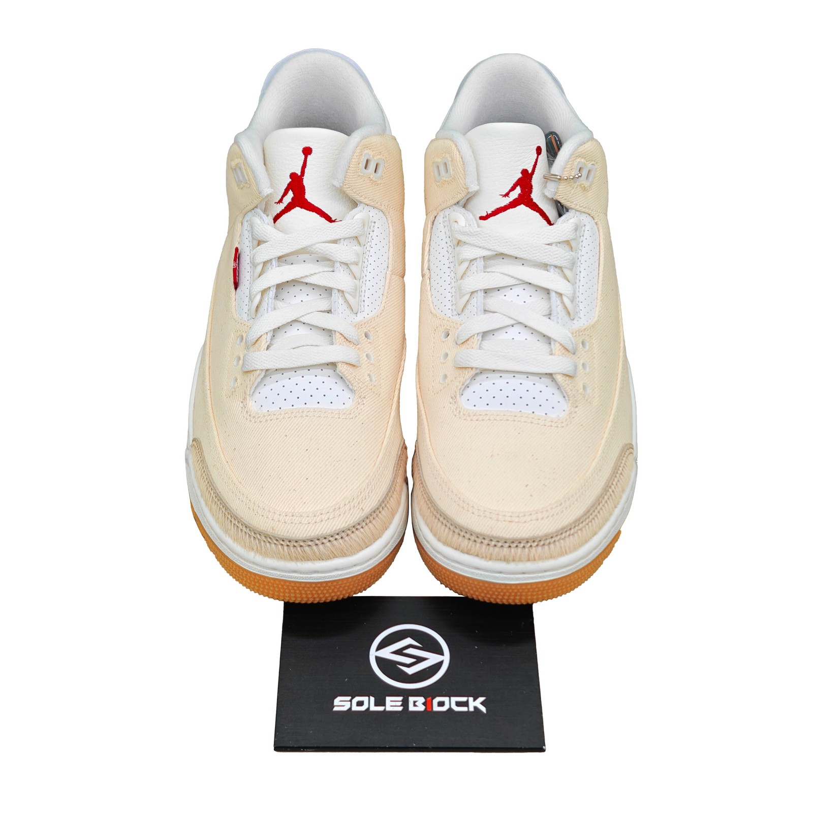 Levis x Jordan Air Jordan 3 Retro ‘Ecru Denim’ Beige Red IR0910-400