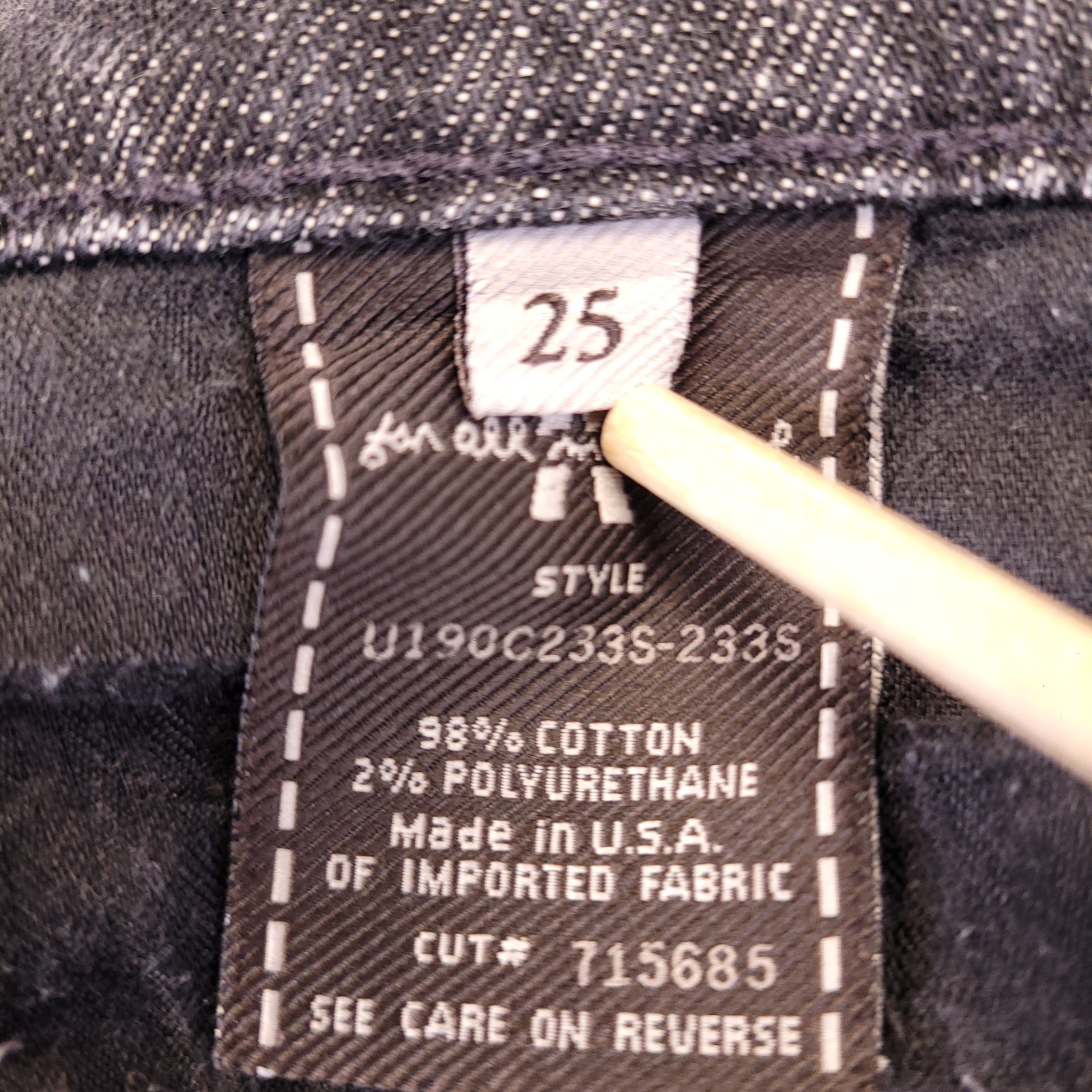 7 For All Mankind Straight Leg Jeans Women 27×27 Black Charcoal Low Rise Stretch