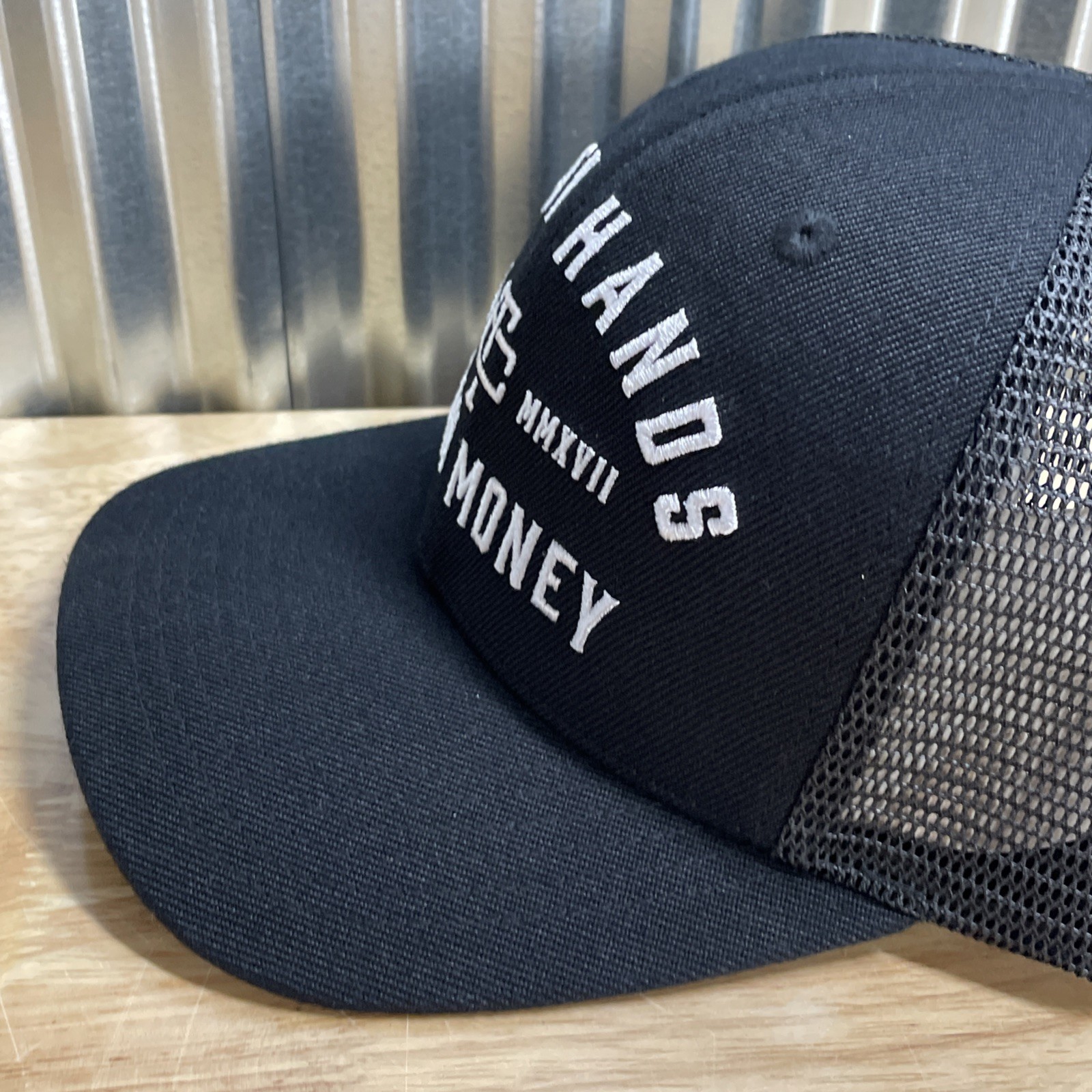 Troll Co. Dirty Hands Clean Money Curved Brim Hat Cap Black NEW