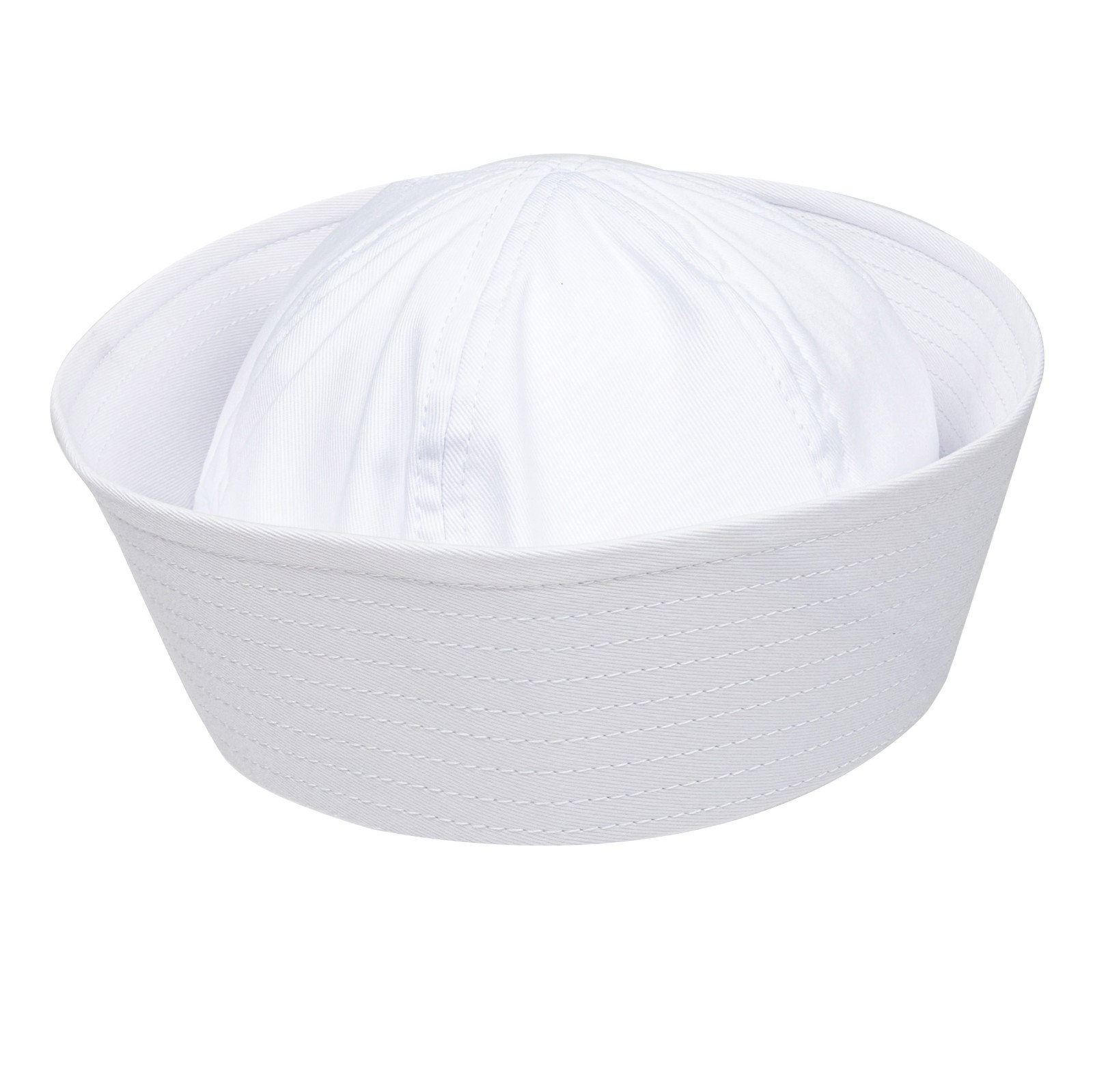 Sailor Hat White Military US Navy Cotton Dixie Cup Yacht Cap Sailing Nautical