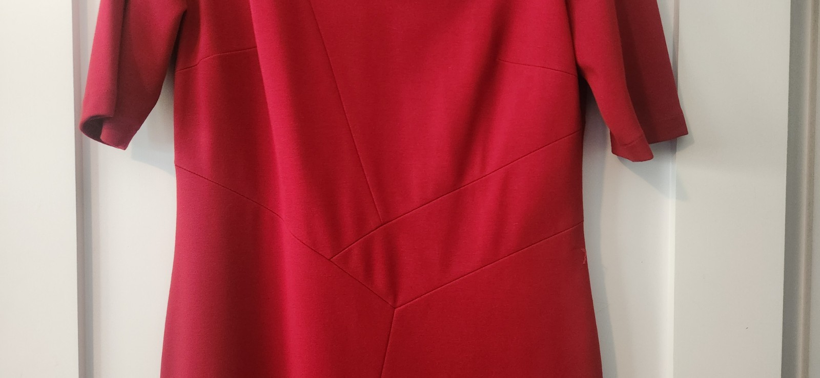 LAFAYETTE 148 New York Red Ponte Sheath Dress / MSRP $498 / Size 8