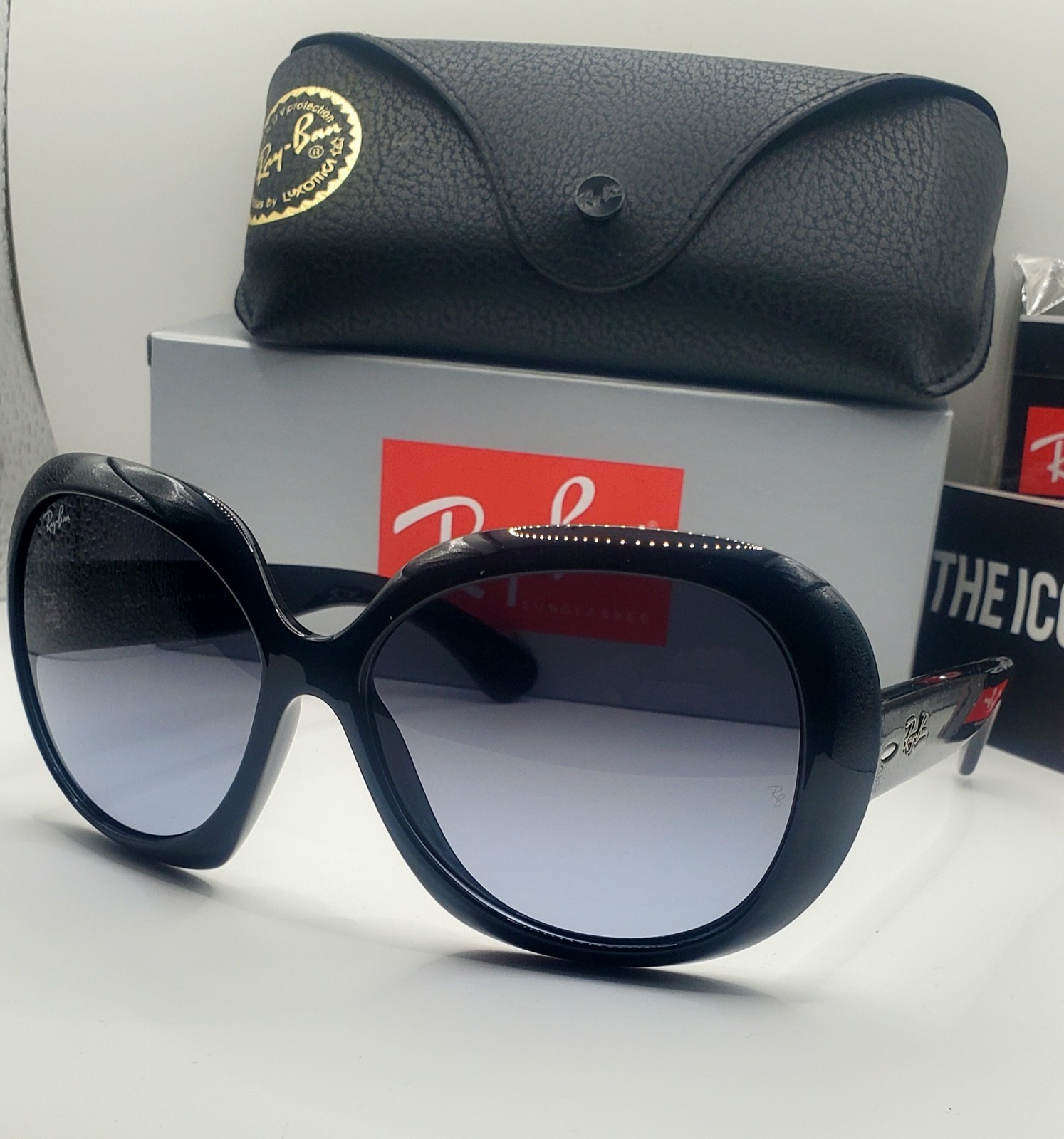Ray ban RB4098 Jackie Ohh II 60mm BLACK frame Gradient Gray