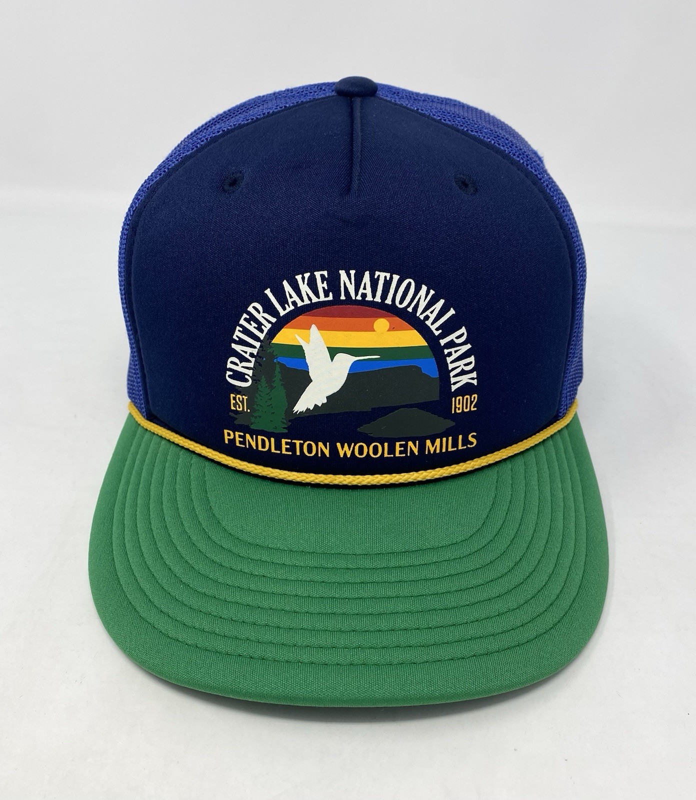 Crater Lake National Park Pendleton Woolen Mills Est 1902 Trucker Rope Hat Cap