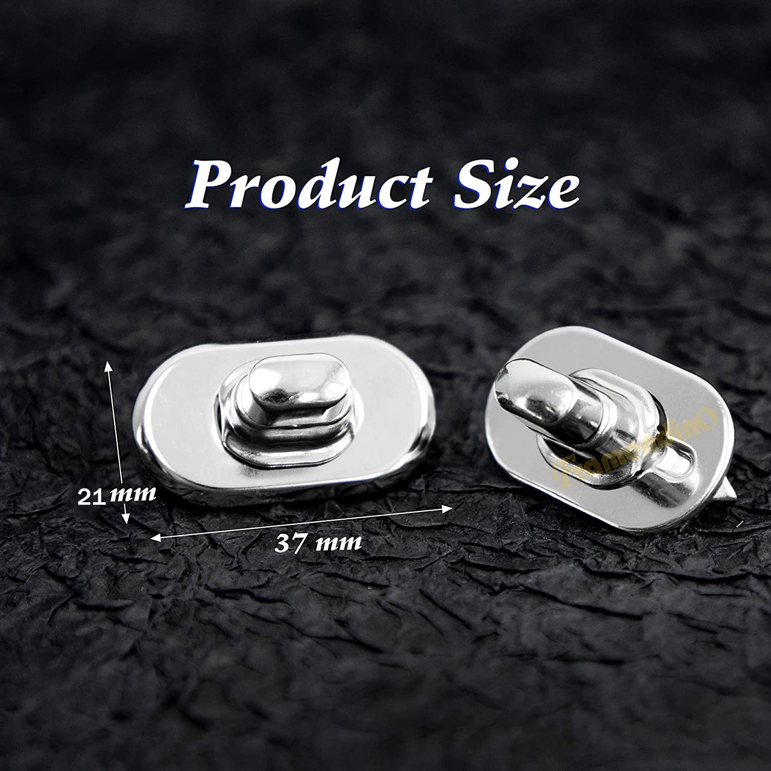 12 Pack Turn Lock Clasp Meal Bag Purse Closure Twist Lock Fasteners for Handbag