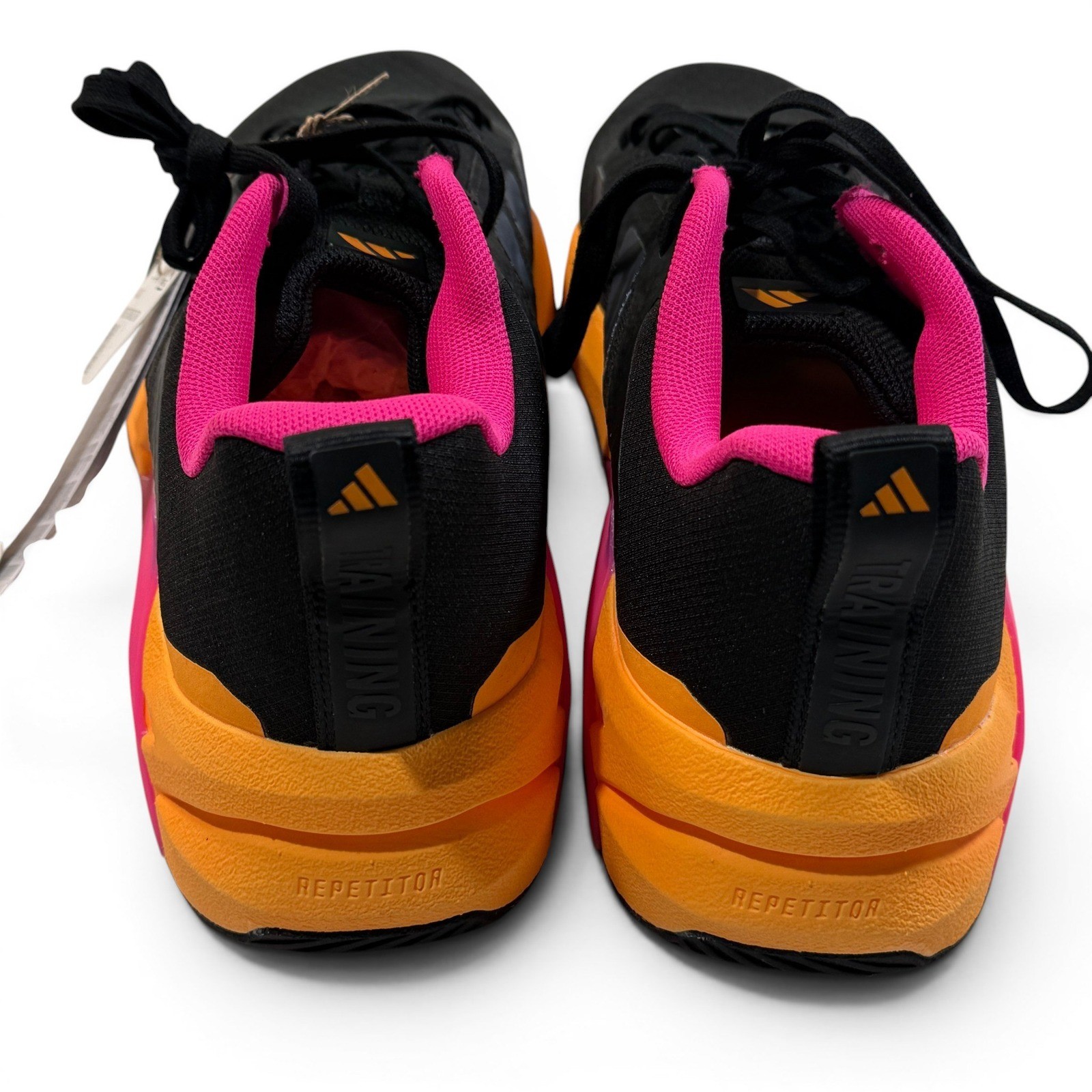 Adidas Mens Dropset Control Training Shoes Black Orange Pink KJ4207 Size 9.5 NEW