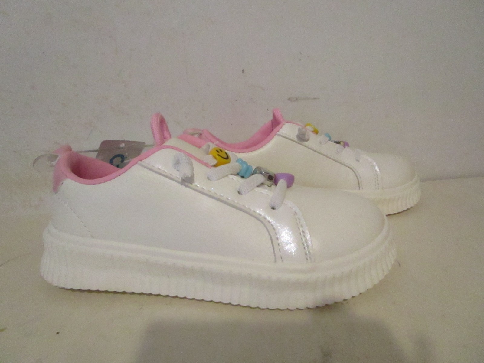 Carters Tilsley Toddler Slip On Elastic Lace School Play Sneakers White Size 10